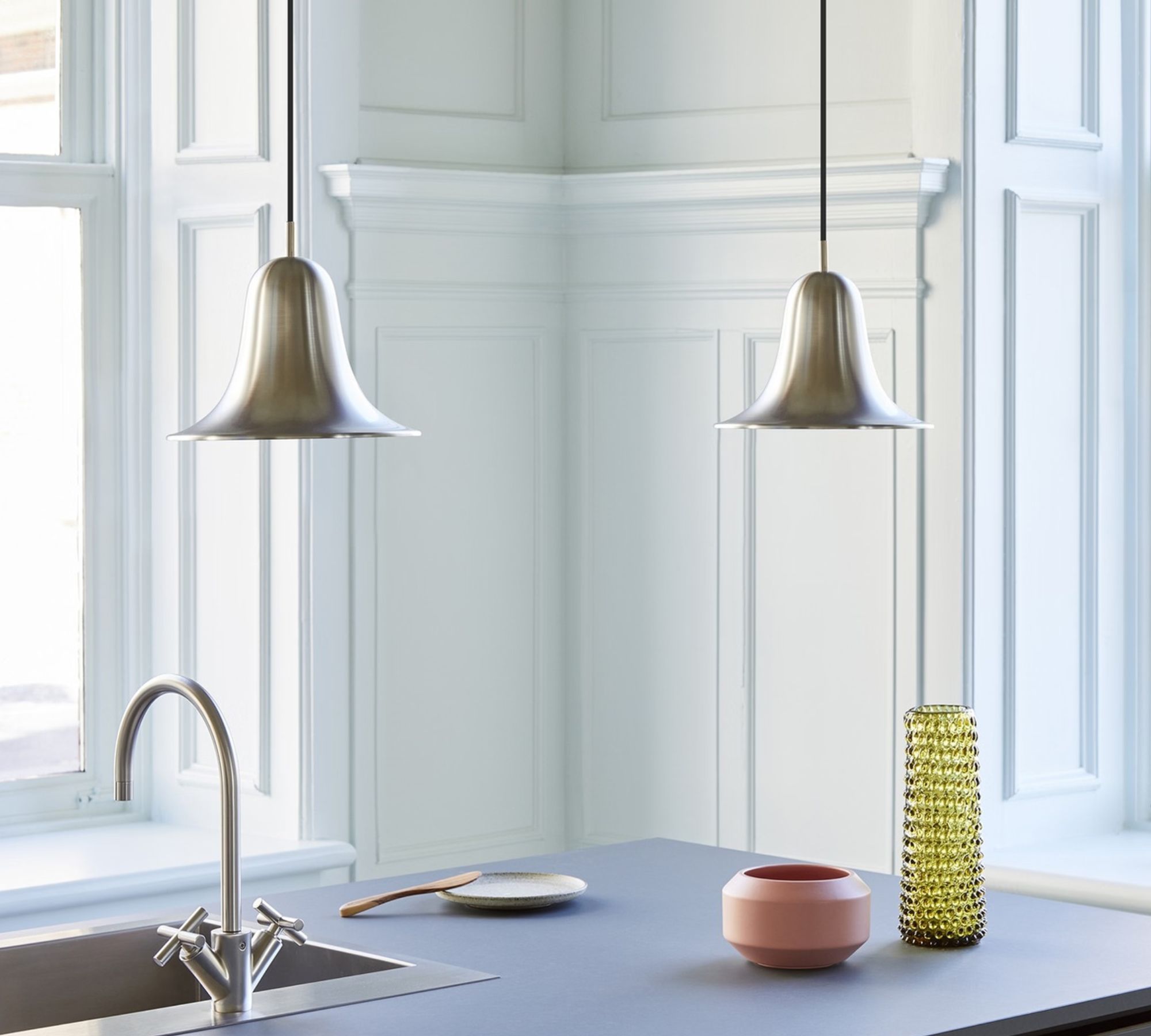 Pantop 23 Pendelleuchte Matt Metallic Ø 23cm