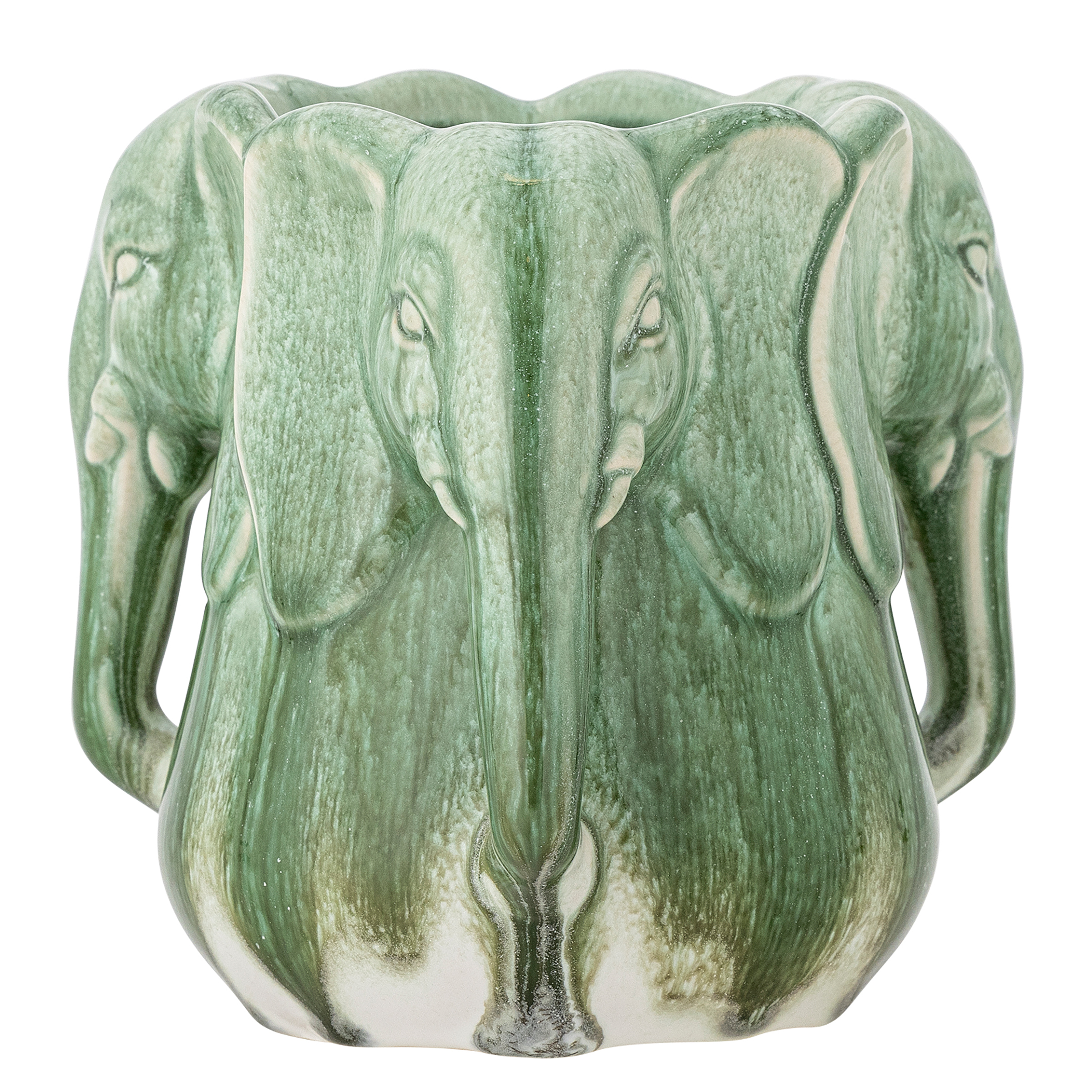 Vase Pontus Steingut Grün