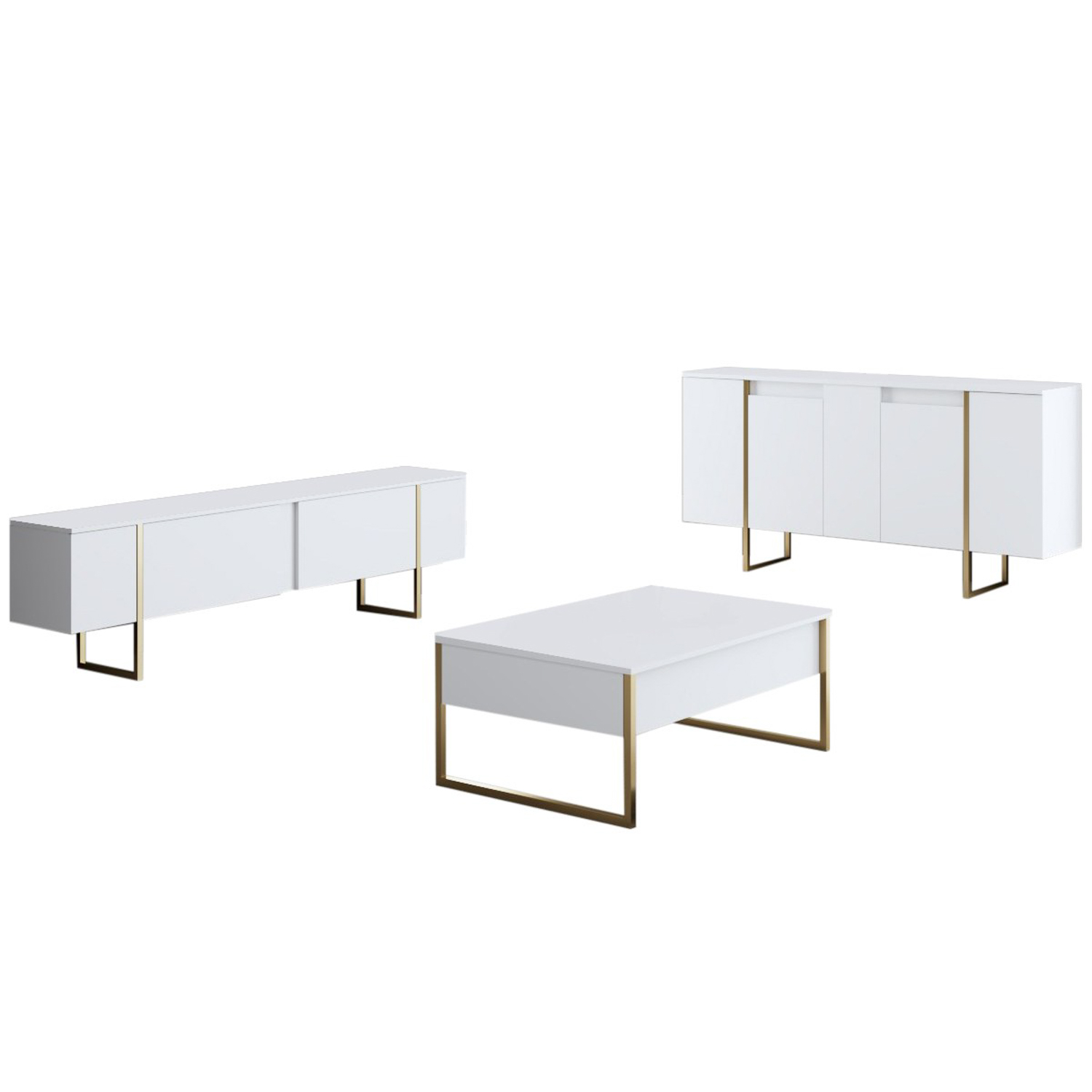 Luxe Konsolentisch Weiß