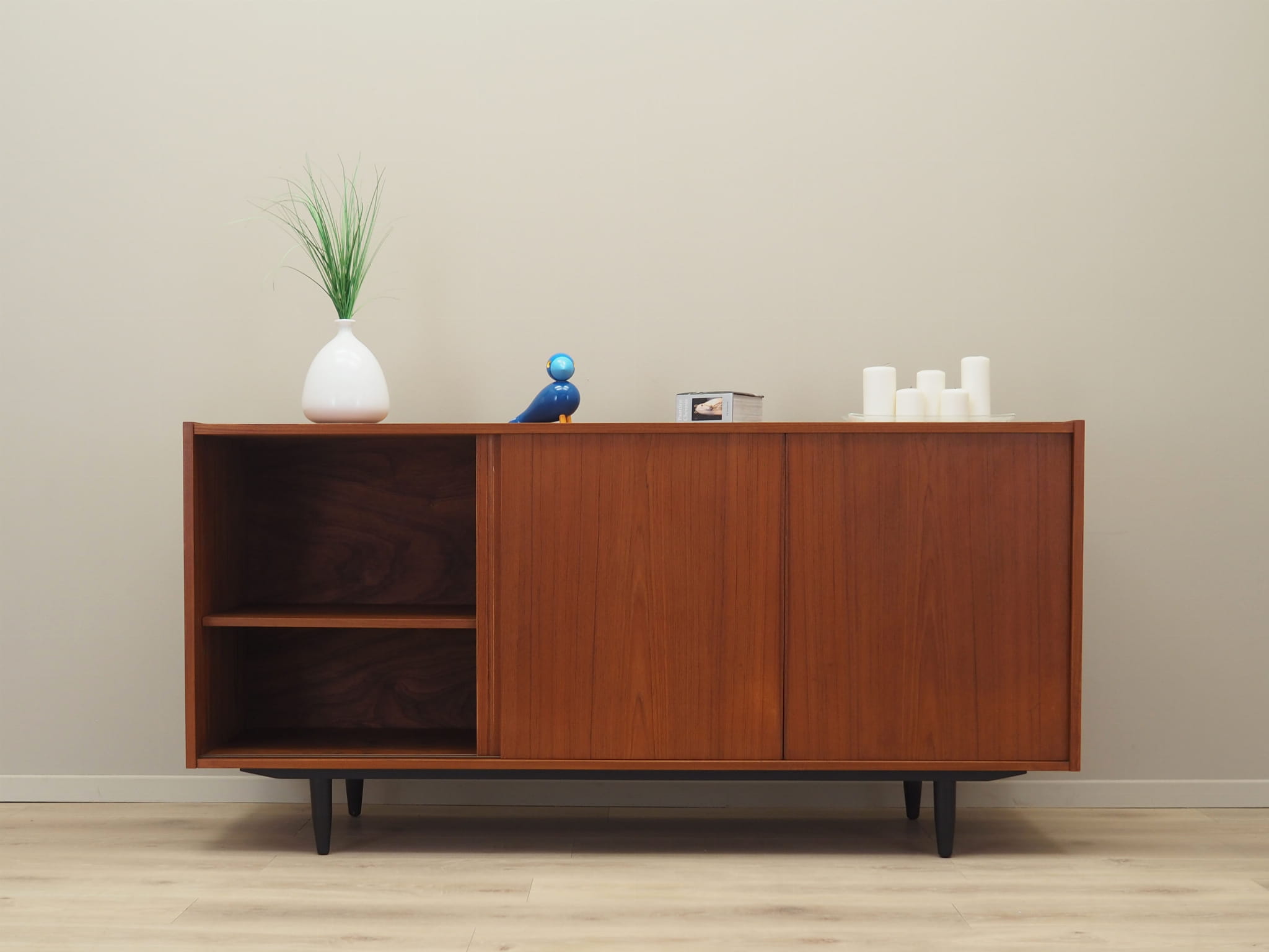 Vintage Sideboard Teakholz Braun 1970er Jahre