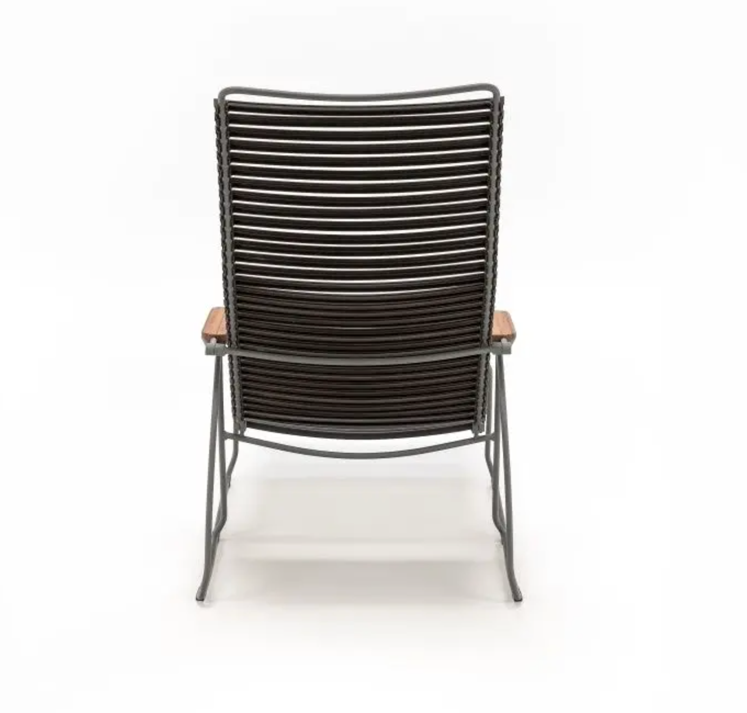 CLICK Sunlounger Liegestuhl Bambusarmlehnen Pflaume 10810