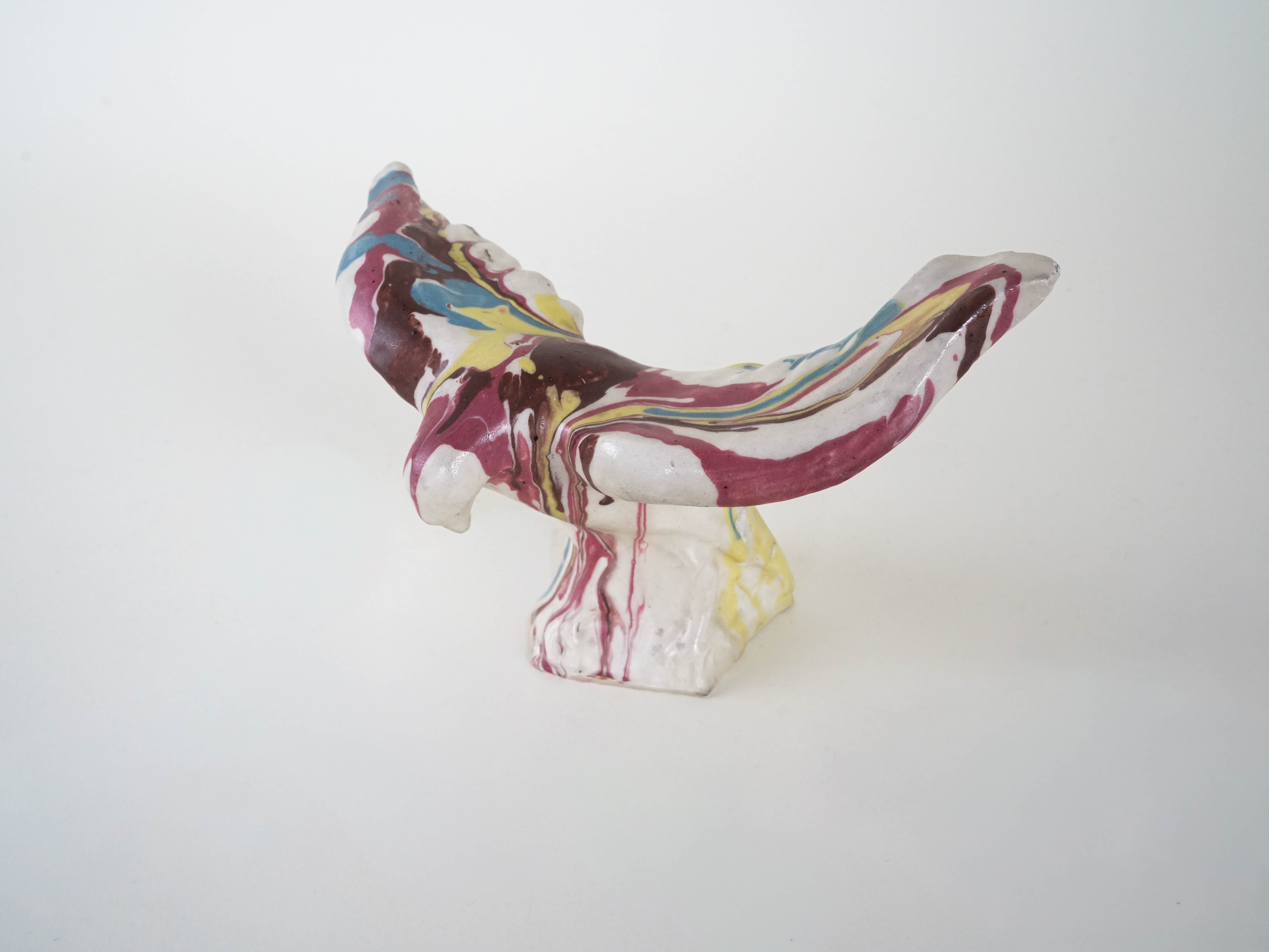 Ceramic bird sculpture Multicolored 1970s