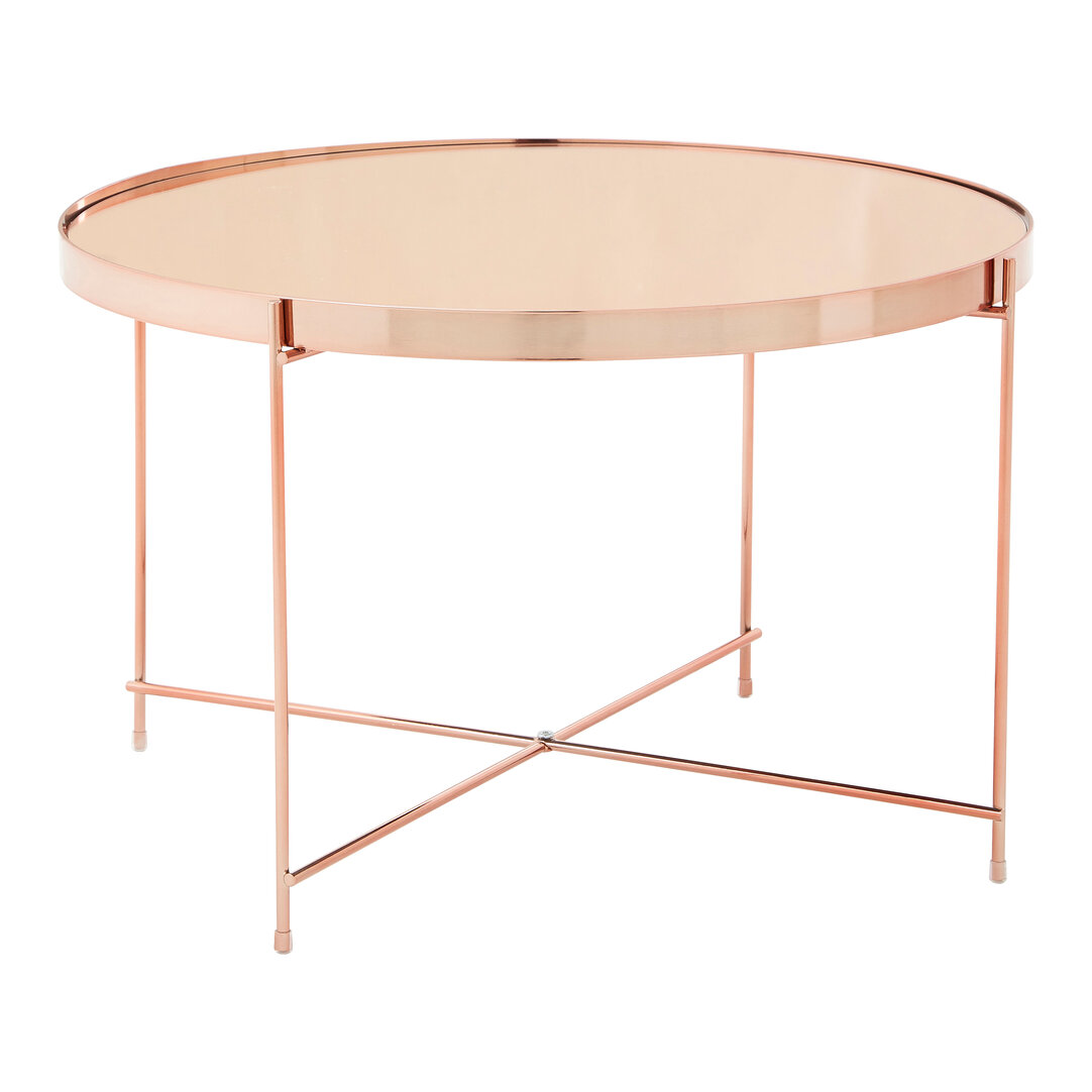 Allure Beistelltisch Spiegelglas Gold