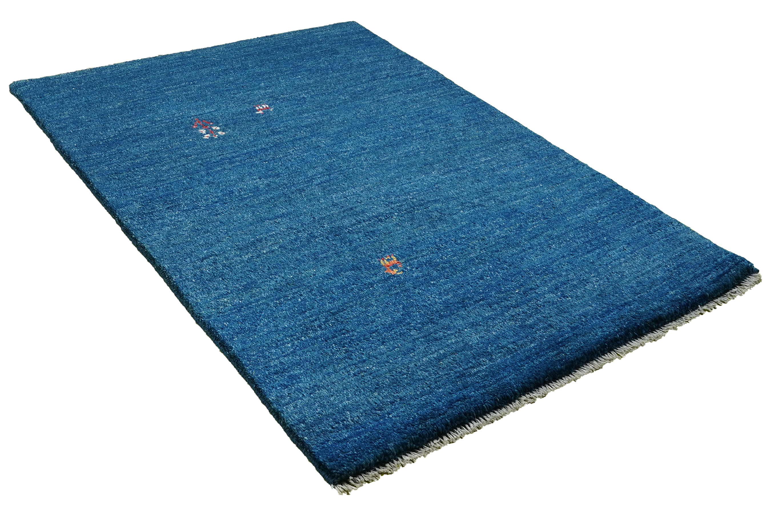 Rizbaf Gabbeh-Teppich Wolle Blau