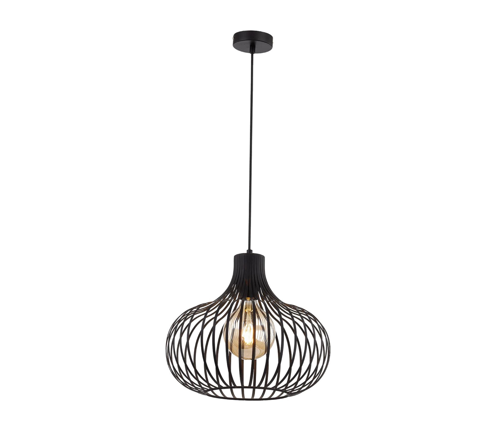Pendant lamp iron black