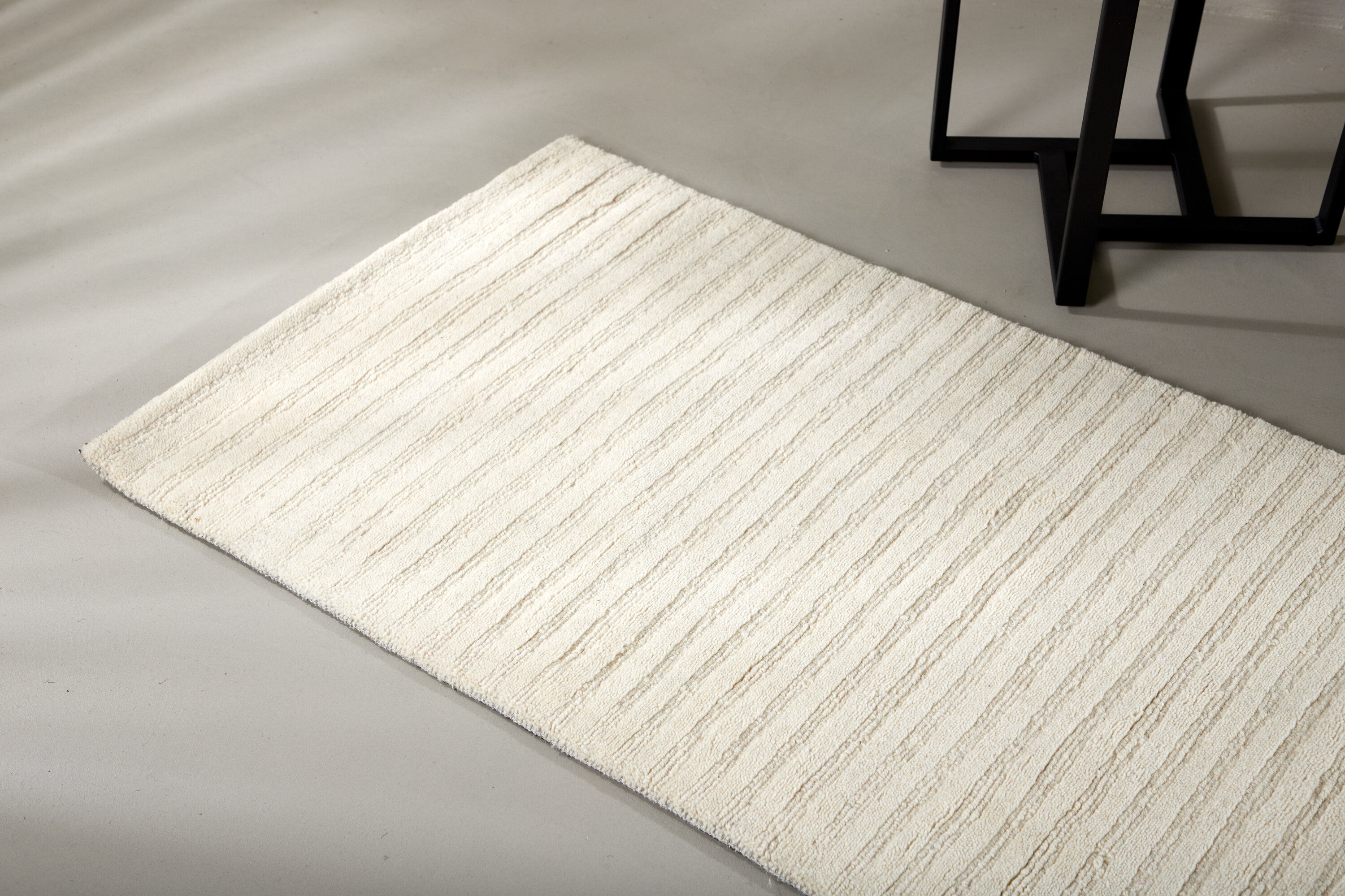 Milton Teppich Rechteckig Wolle Baumwolle 70x200cm Weiß