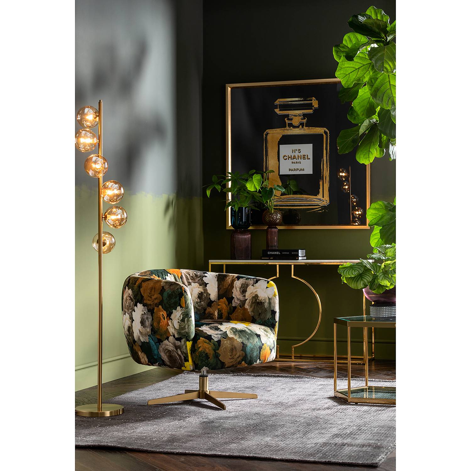 Stehleuchte Scala Balls I Gold