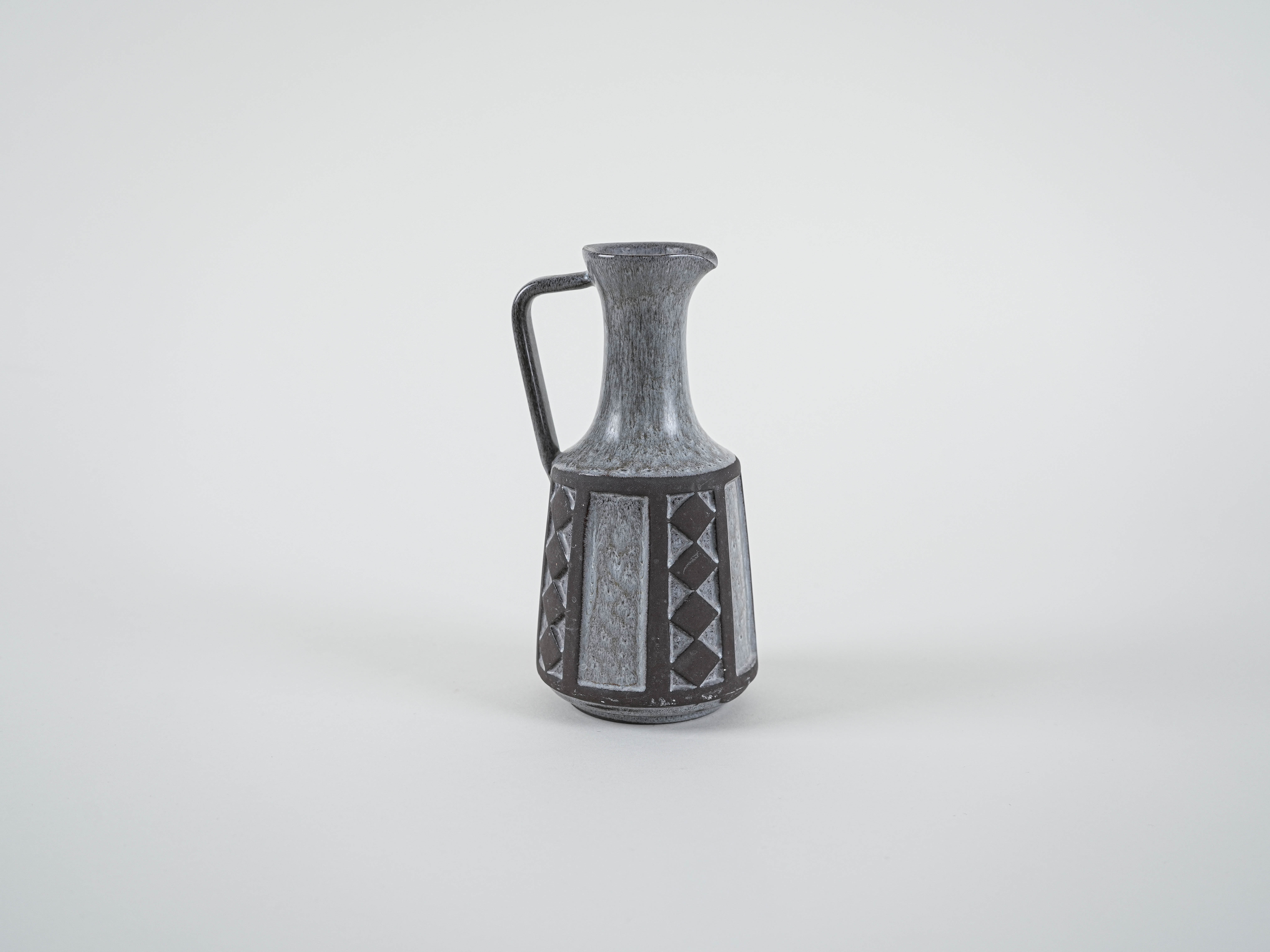 Ceramic vase 1970s Grey