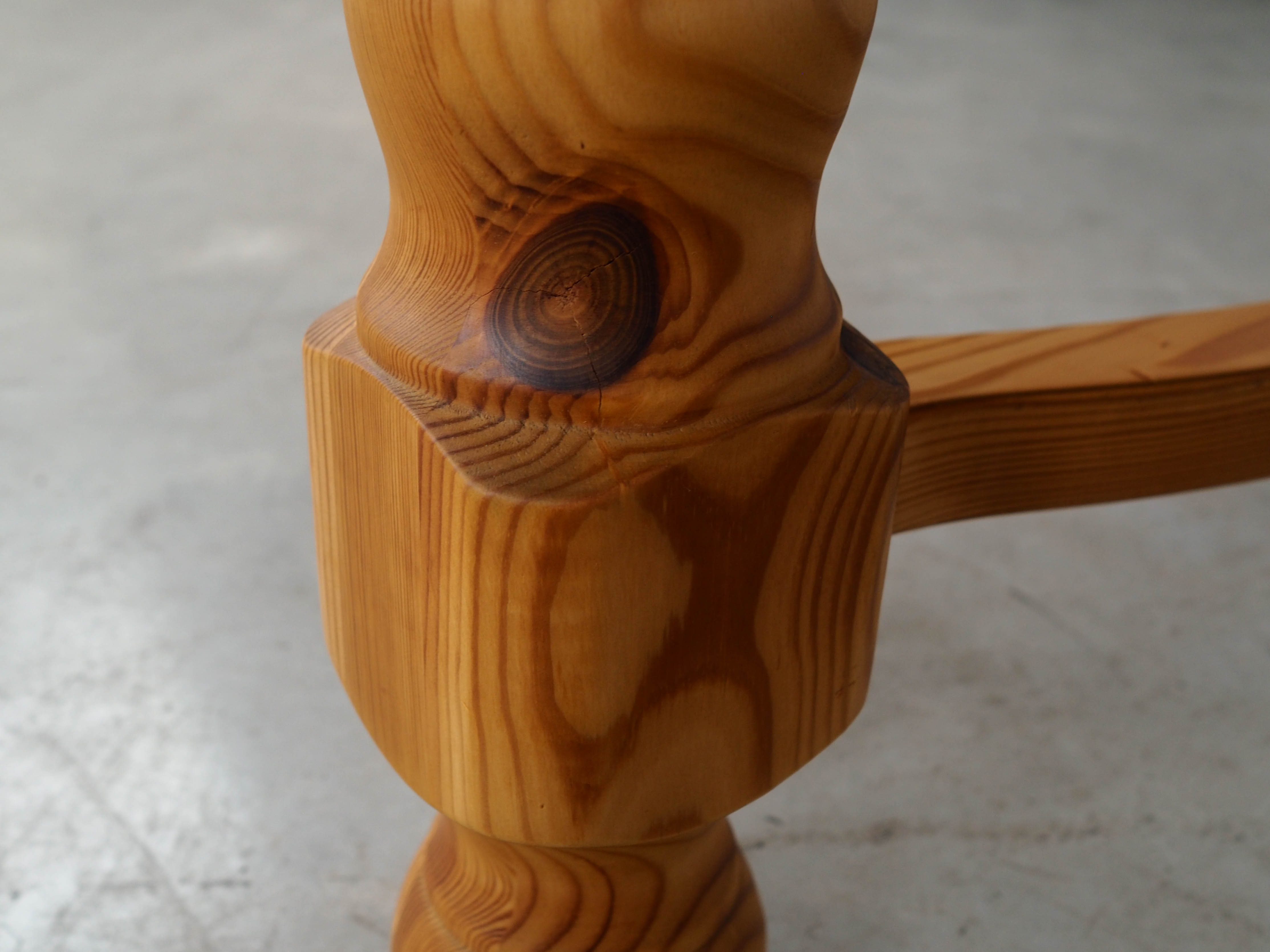 Dining table pine wood 1970s