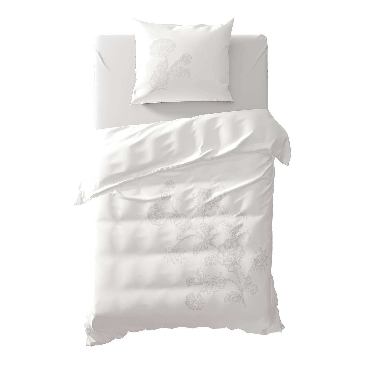 Bed linen Taku Perkal White 140 x 200/220 + Pillow