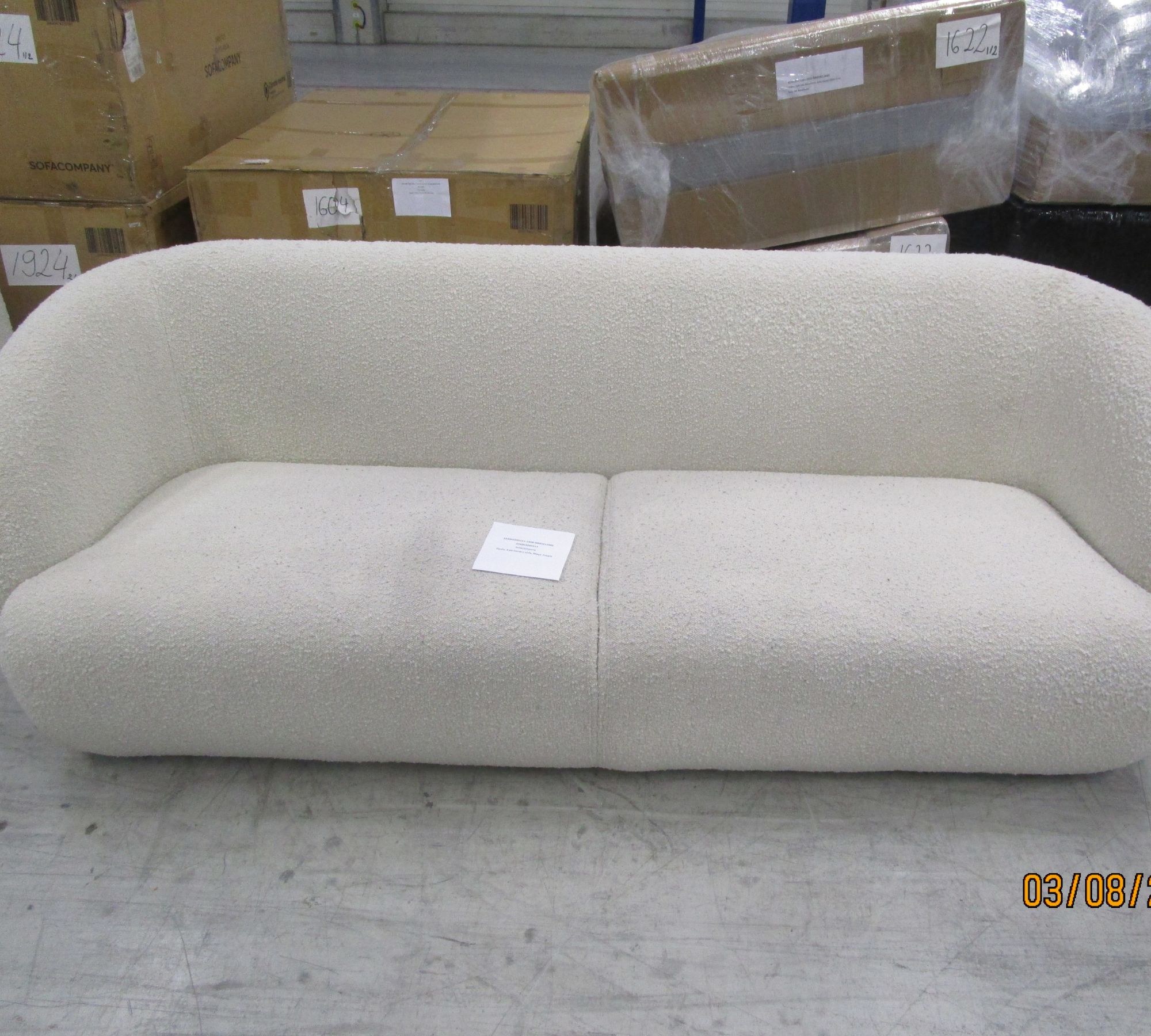 Paula Sofa 3-Sitzer Maya Cream