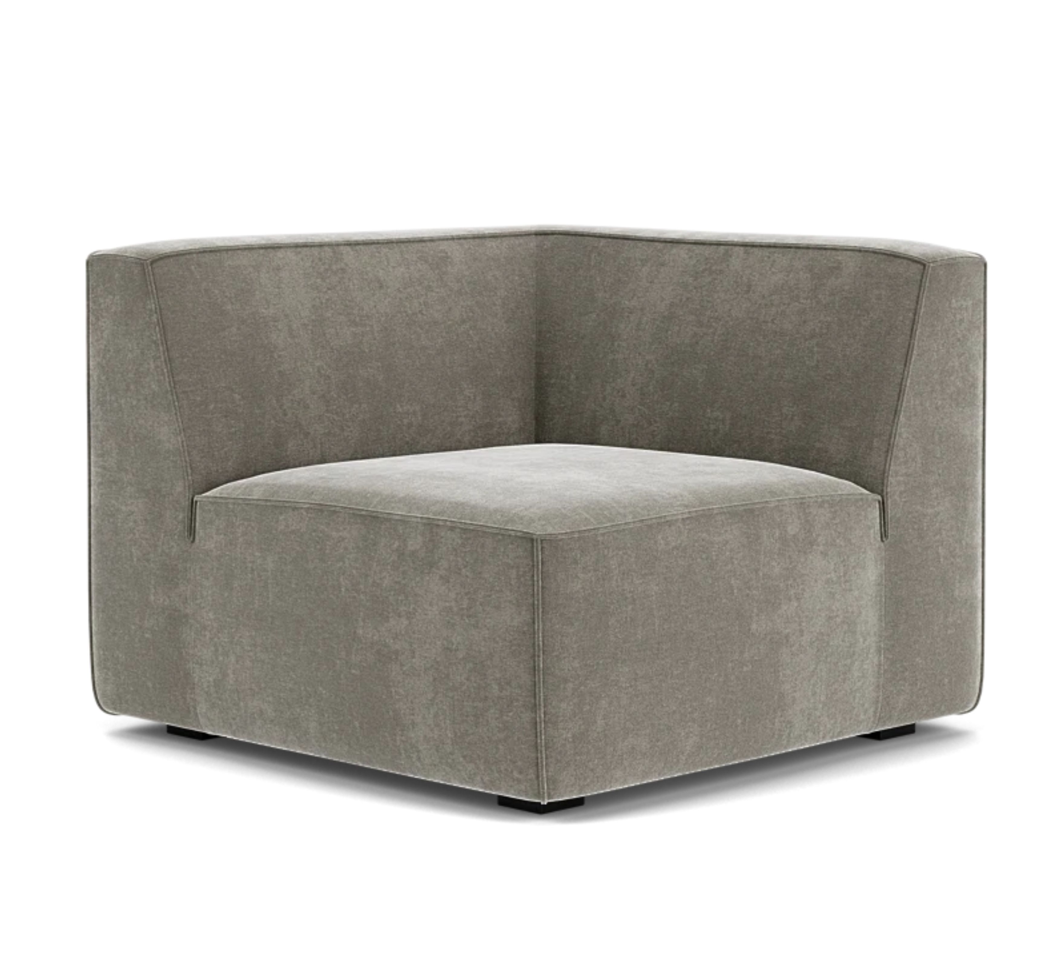 Dane 1-Sitzer Eckmodul Rechts Planet Grey Green