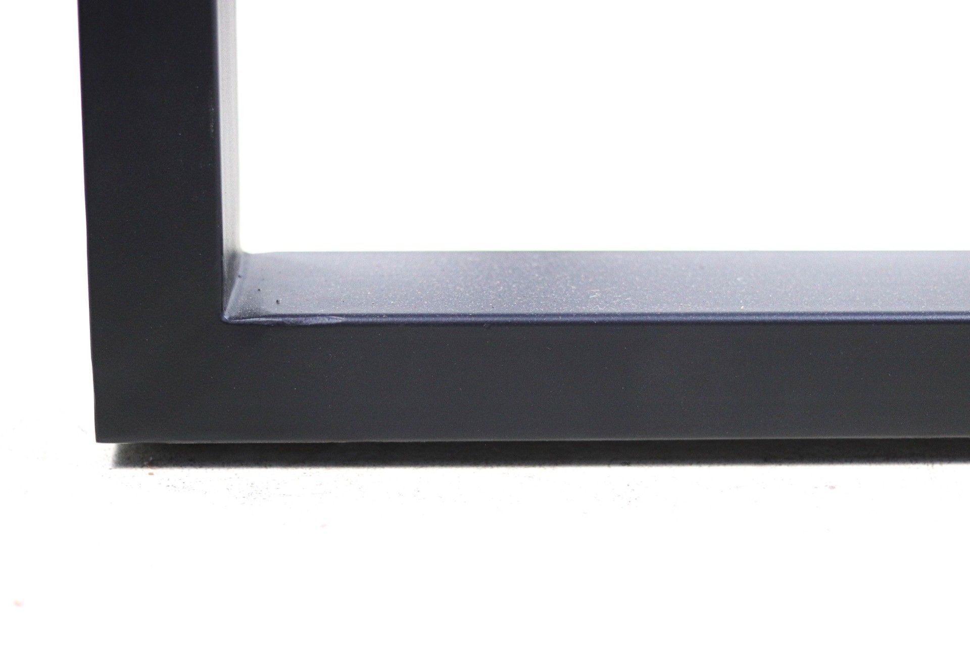 2x Modell U Tischbein Metall Schwarz
