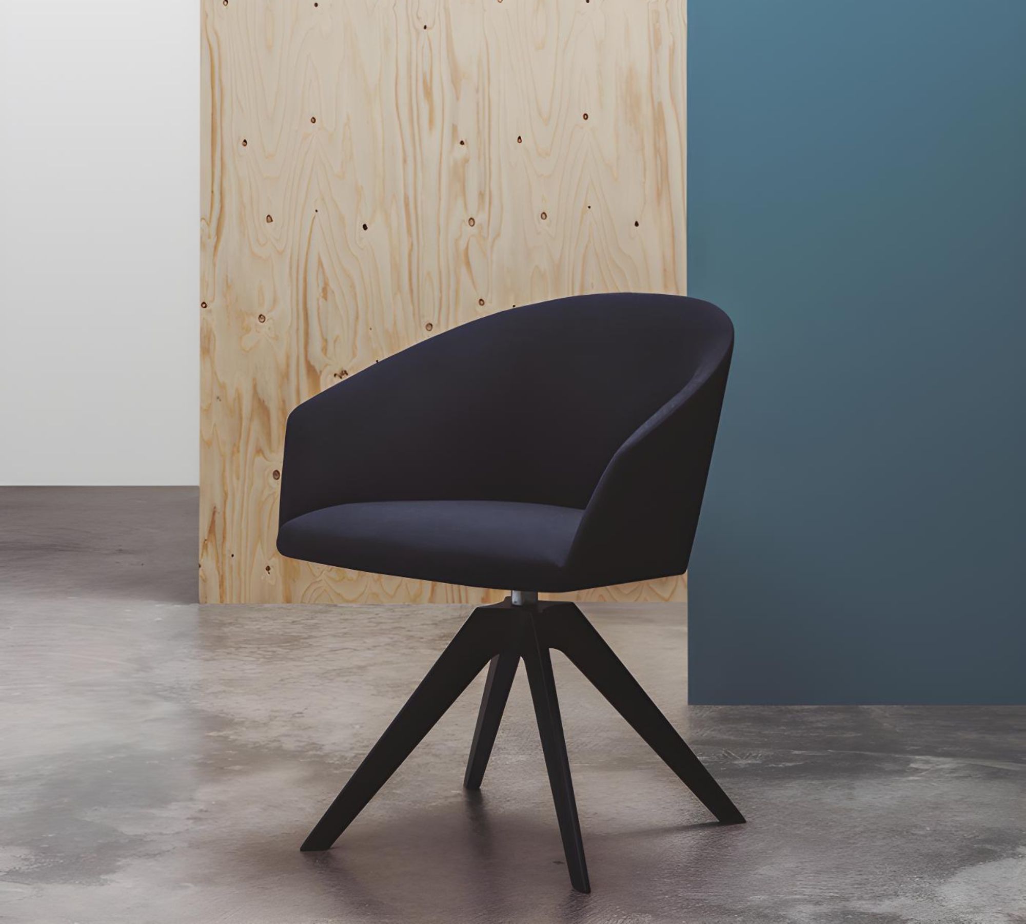 Brandy BU3017 Armchair Beech wood Leather Black