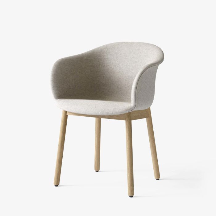 Elefy JH31 Sedia con braccioli Legno Crema