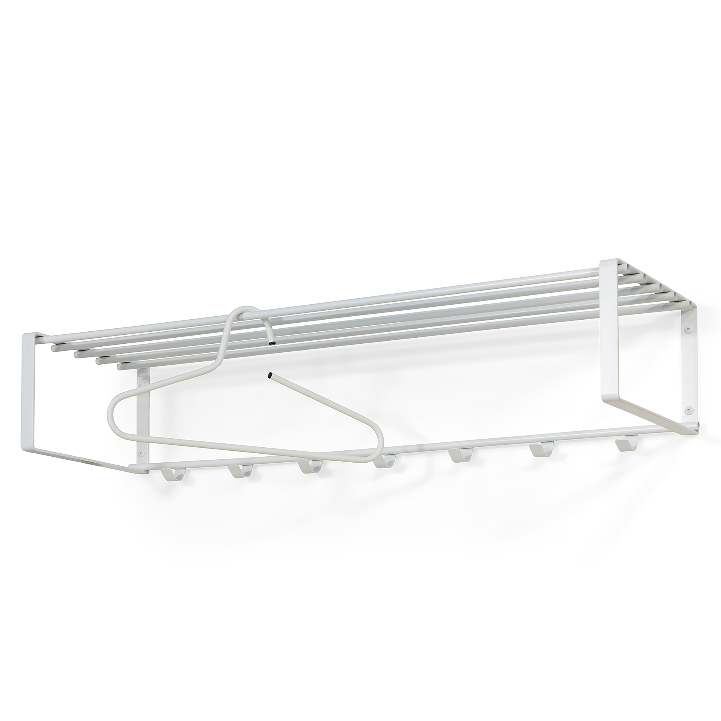 Welbeck Wandgarderobe Metall Weiß