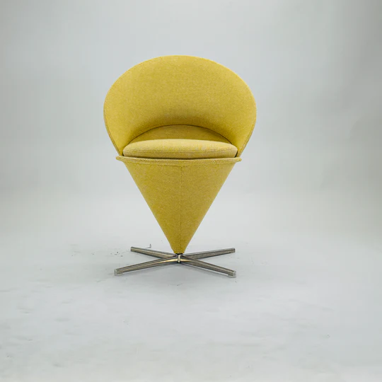 Panton Cone Chair Textil Gelb 