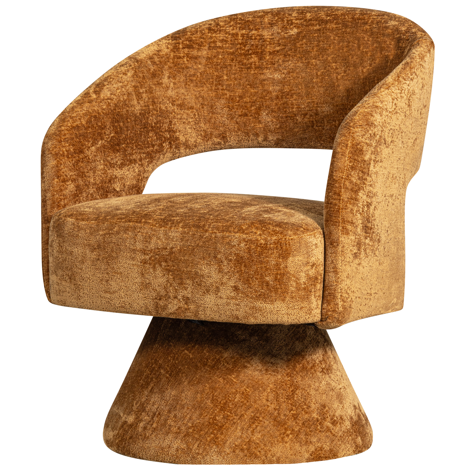 Ebba Drehsessel Chenille Braun