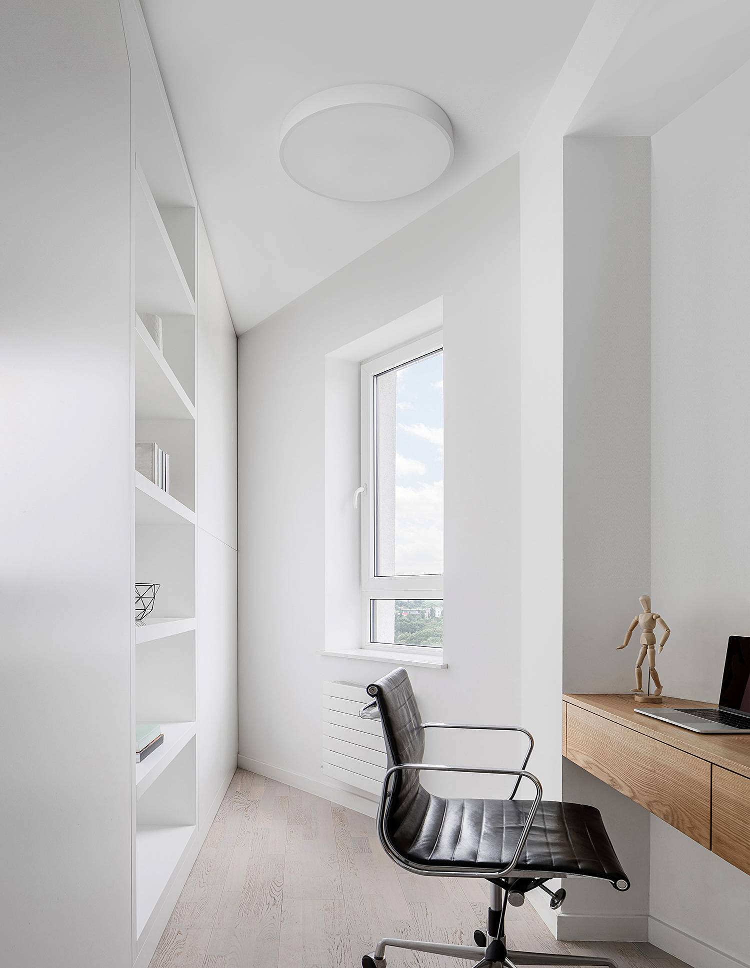 Hadon Deckenleuchte Aluminium Weiß 1-flammig