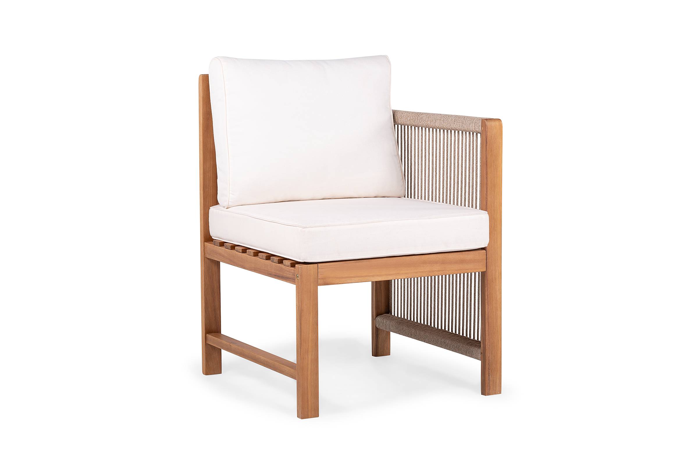 Armchair Bayton Right Acacia Solid Brown