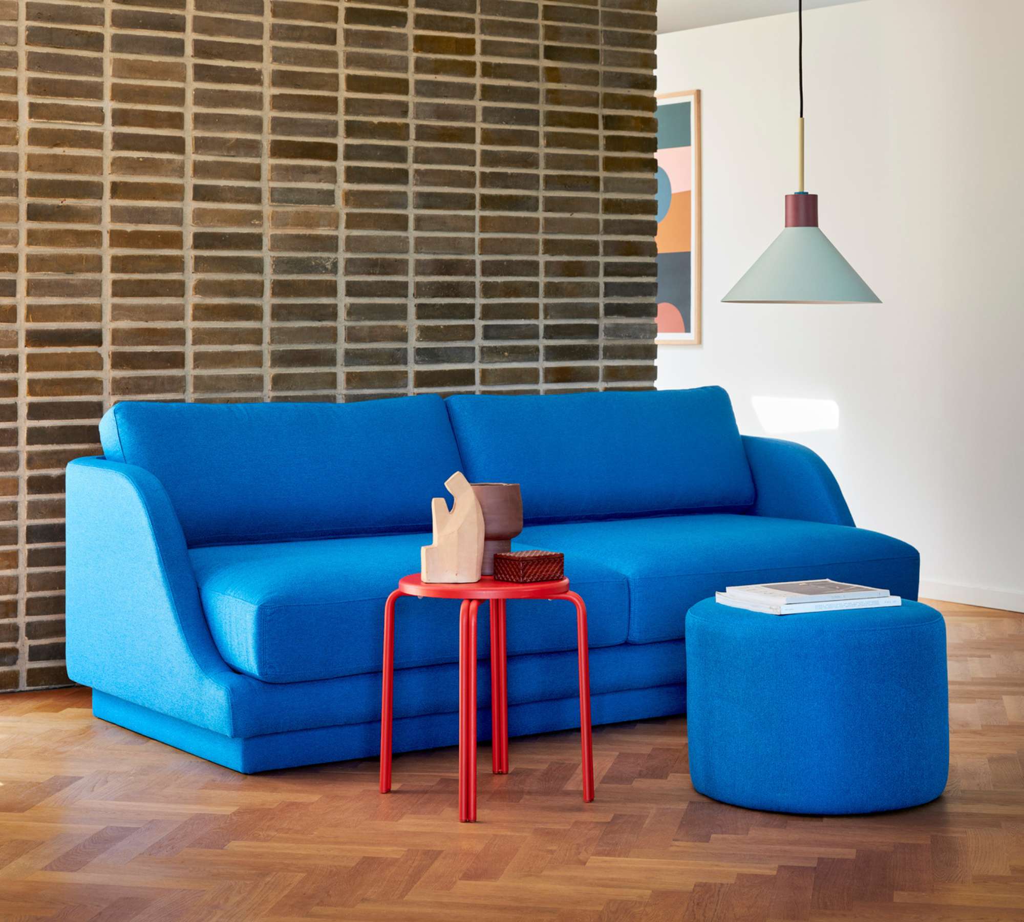 Emma Sofa 3-Sitzer Mark Cobalt Blue