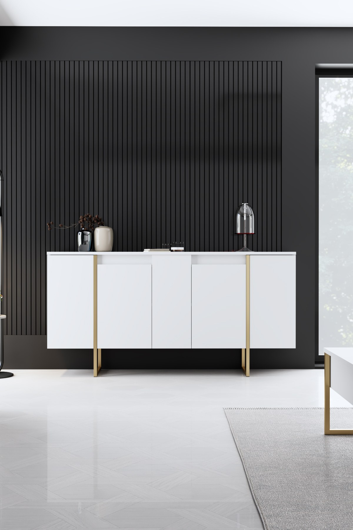Luxe Konsolentisch Weiß