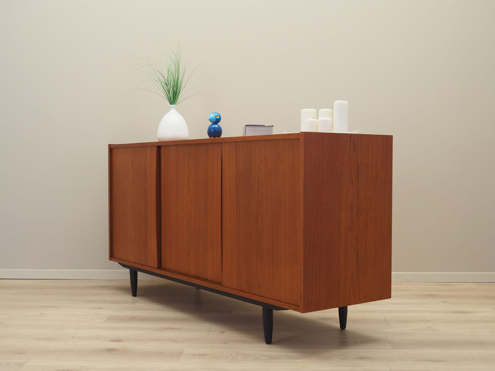 Vintage Sideboard Teakholz Braun 1970er Jahre