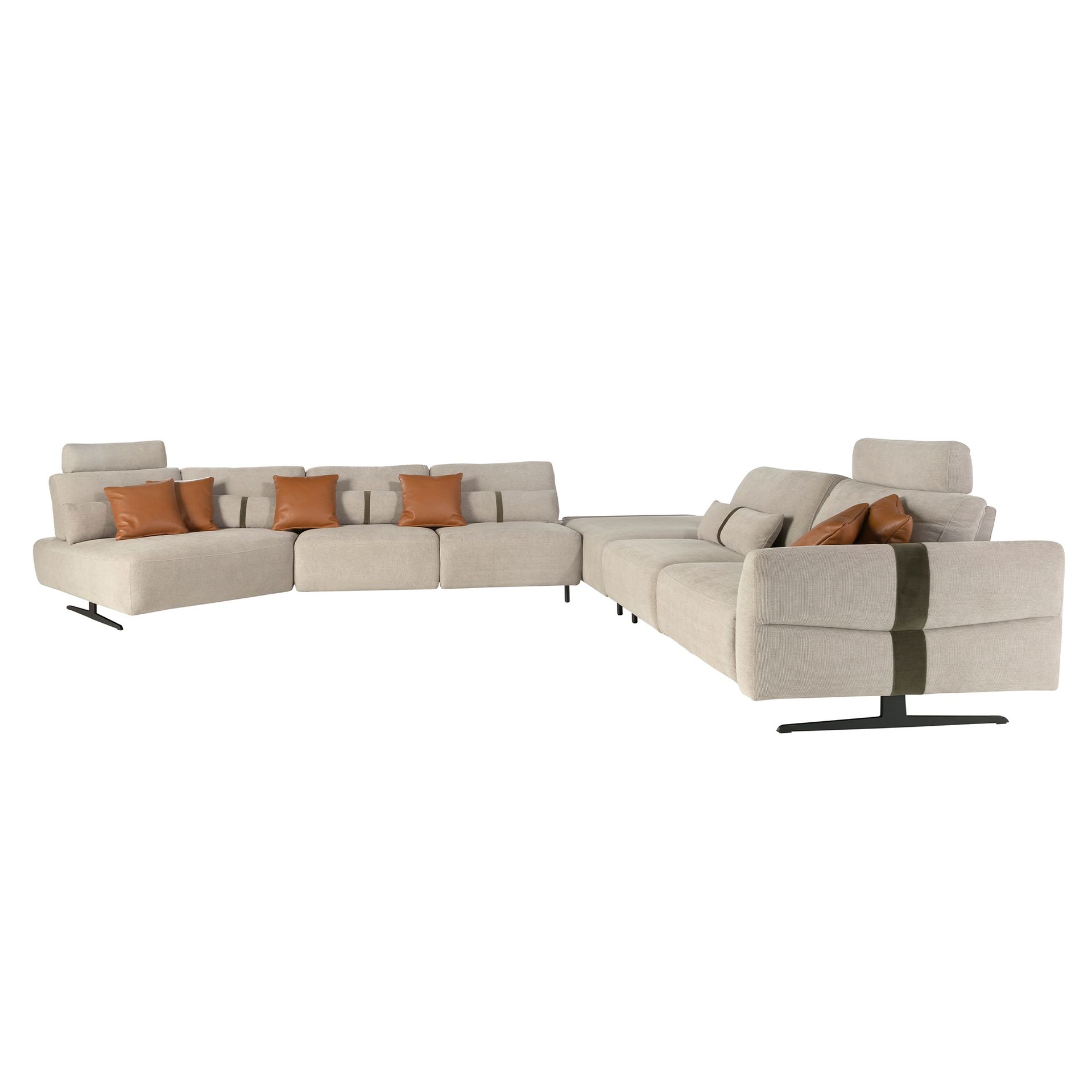 Modular Sofa Chaise Longue Left Sand
