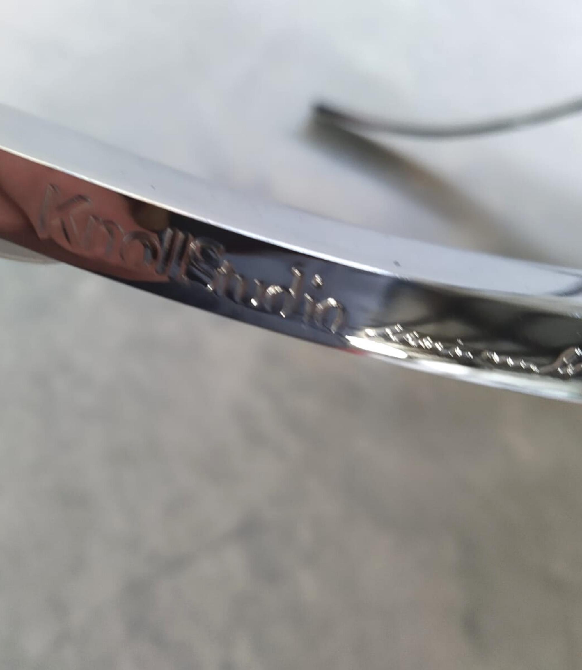 Original Barcelona Sessel mit Hocker Sabrina Leder Weiß