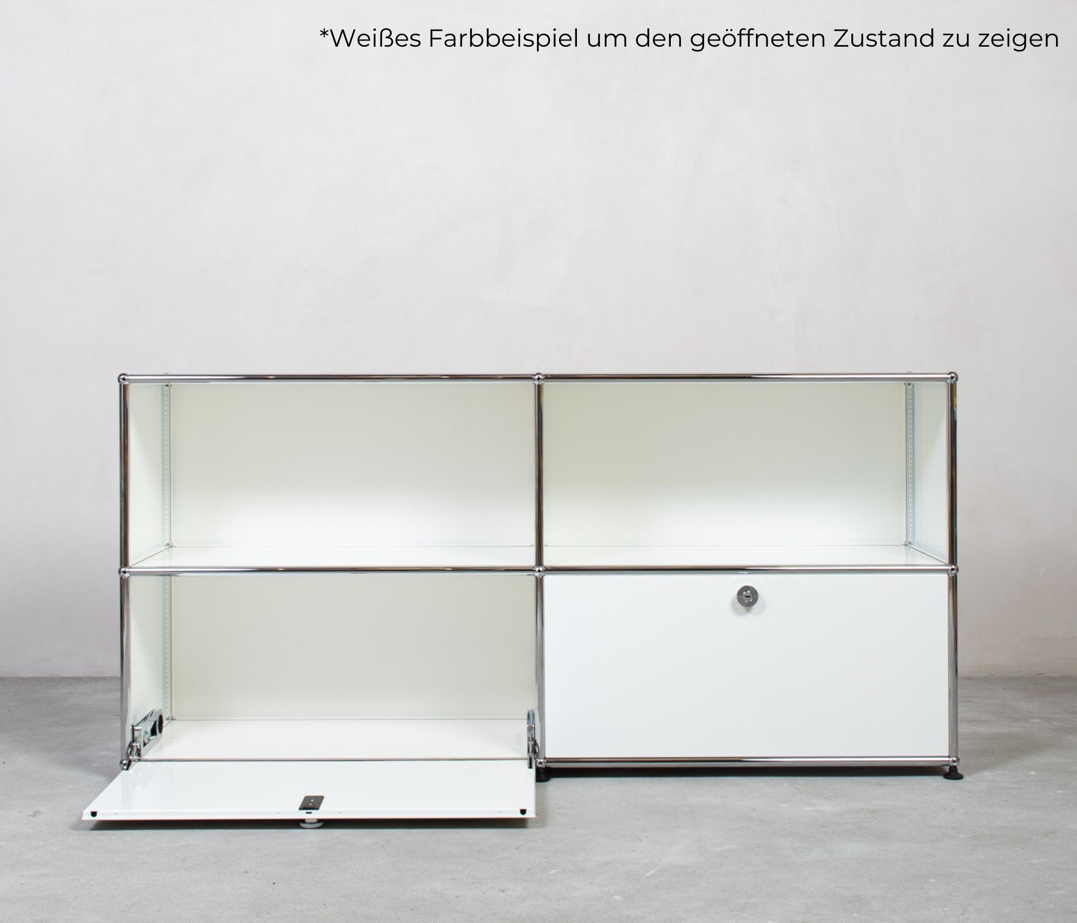 USM Haller Sideboard 2x2 Fächer oben offen Mittelgrau