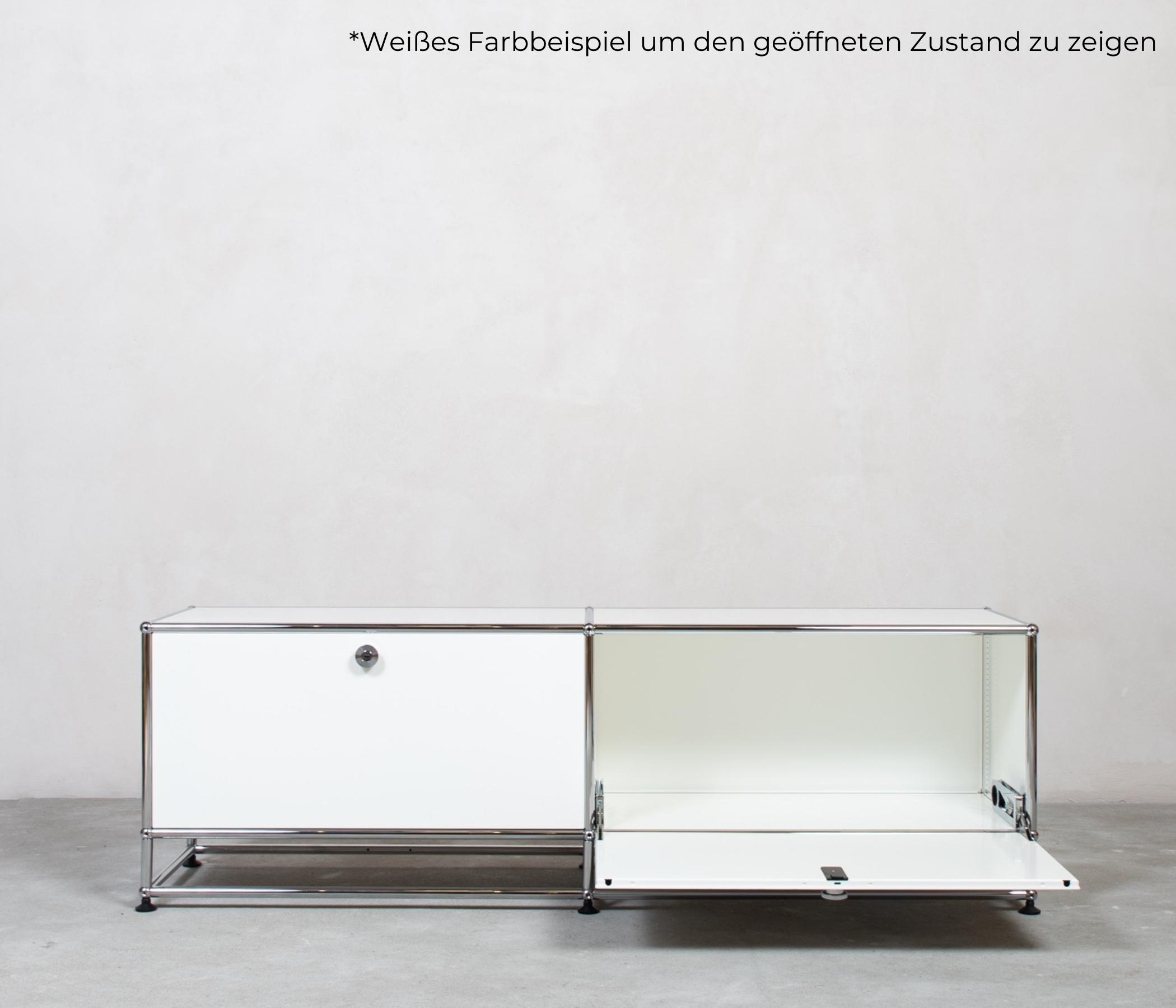 USM Haller Sideboard 2x1 Fächer Reinweiß