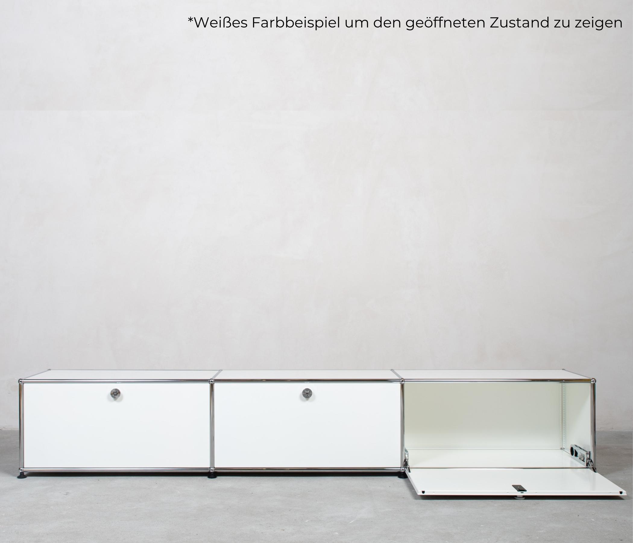 USM Haller Lowboard 3x1 Fächer Graphitschwarz
