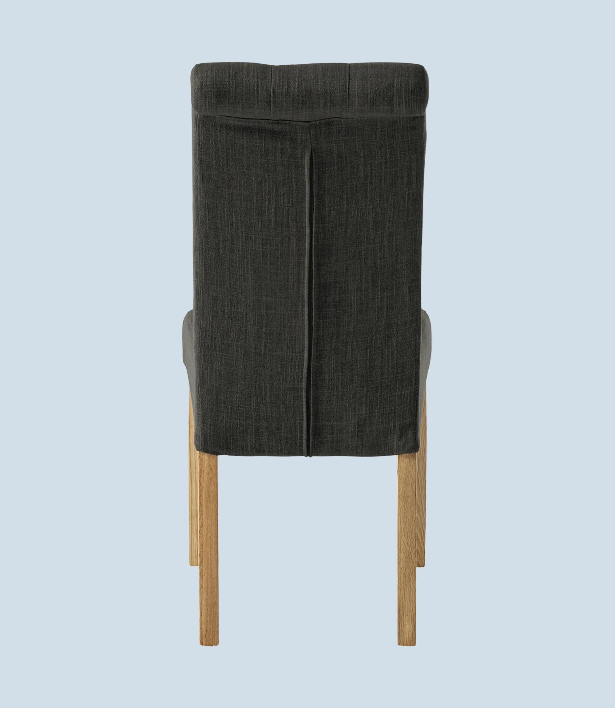 2x Upholstered chair tufted Anthracite mottled