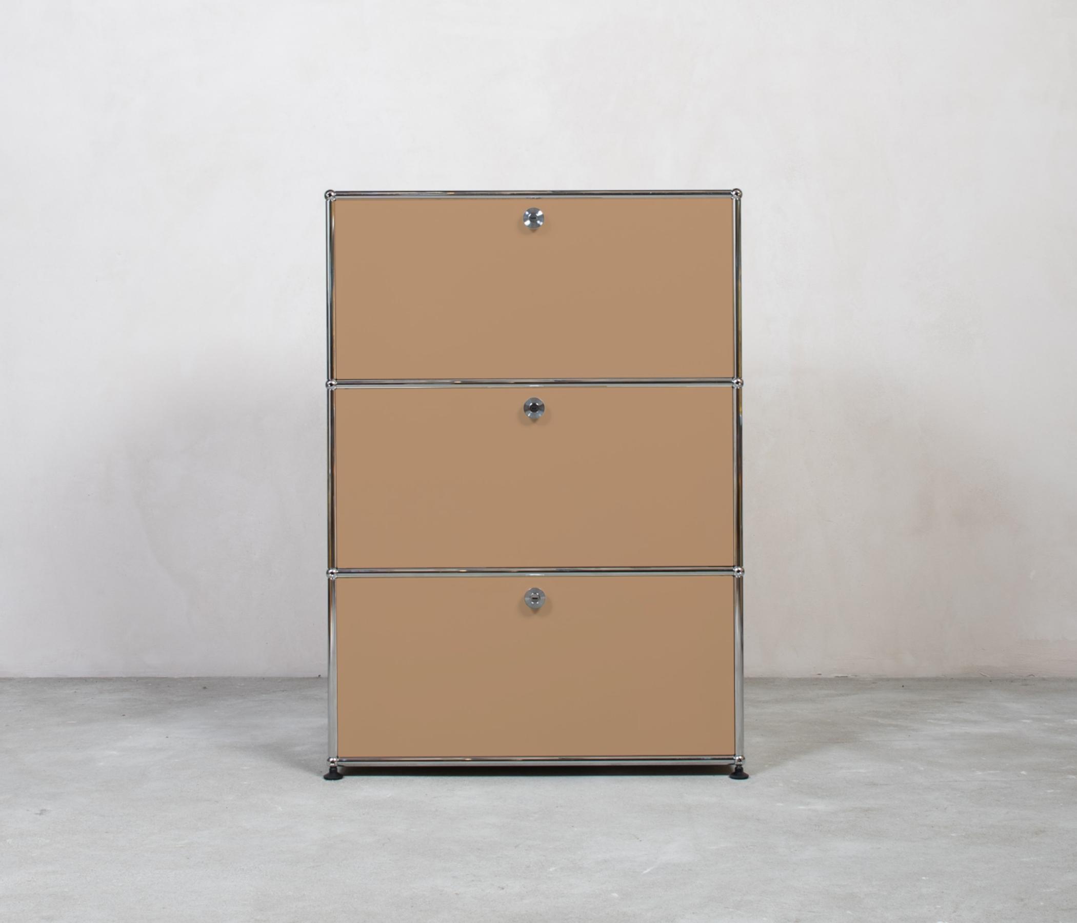 USM Haller Highboard 1x3 Fächer Beige