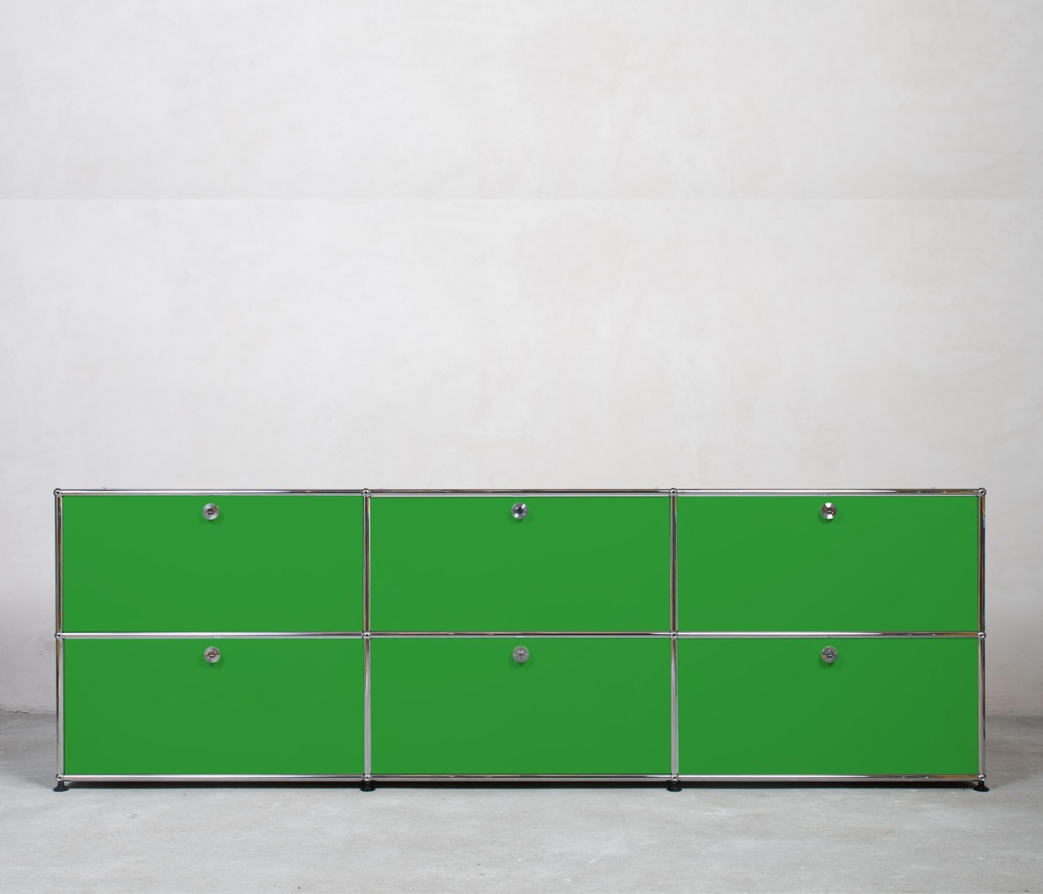 USM Haller Sideboard 3x2 Fächer Grün