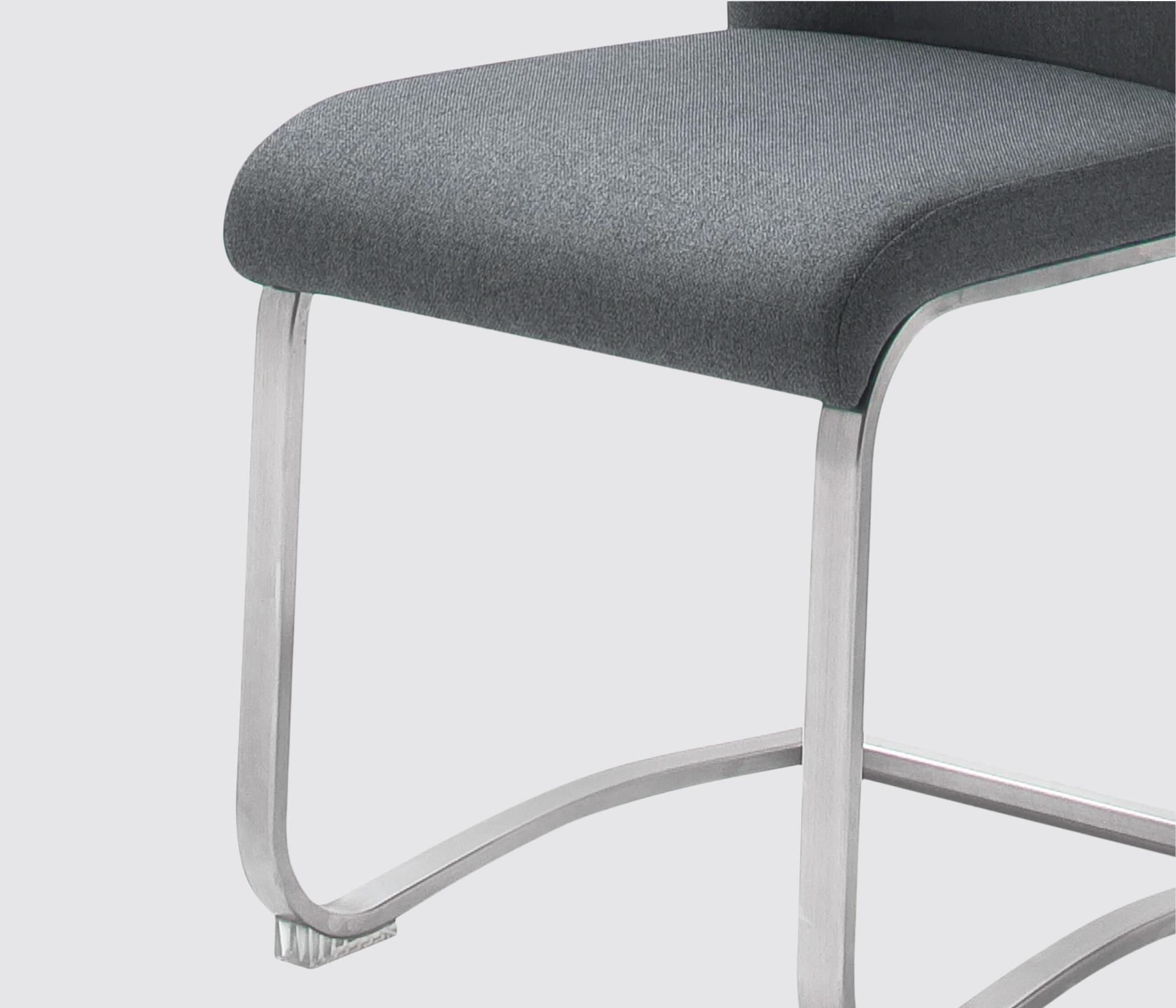 2x High-quality Cantilever Chairs Anthracite