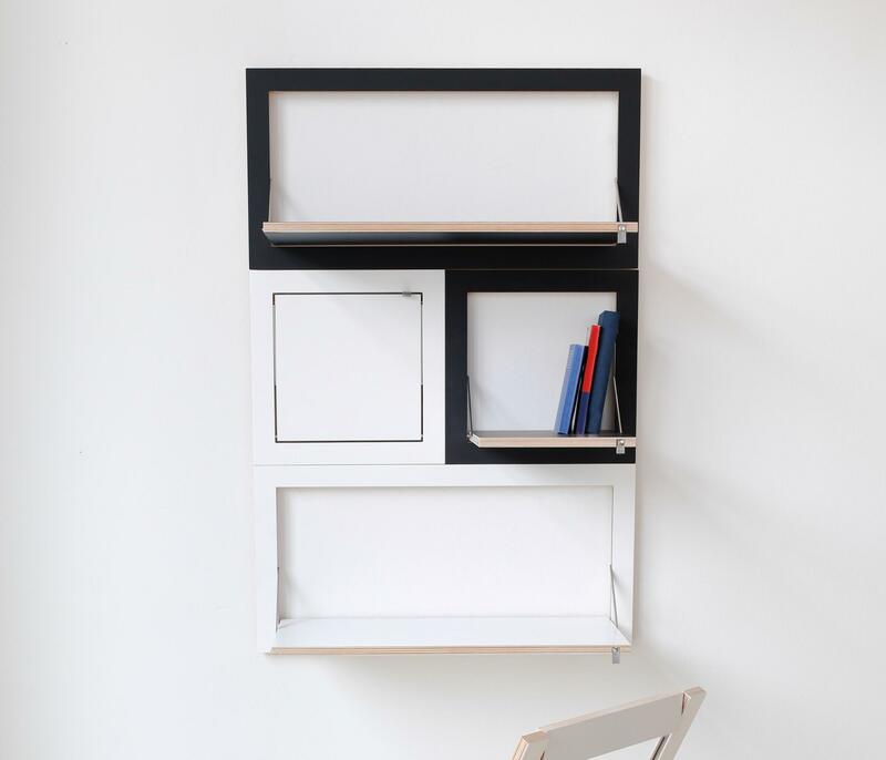 Fläpps Shelf Wood White 40 x 40 cm