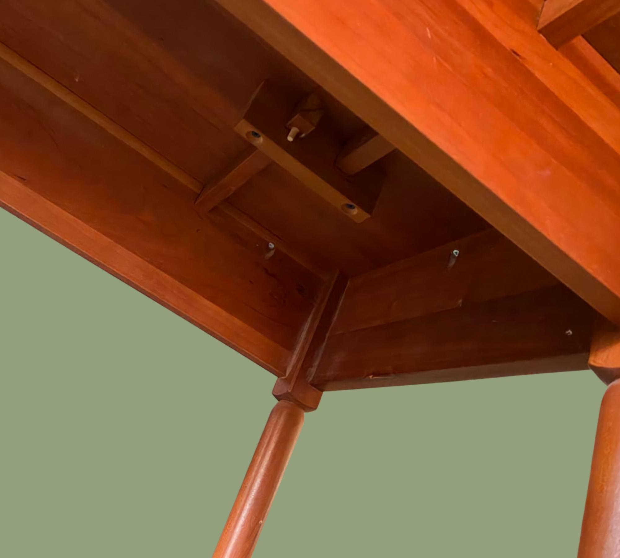Original hochwertiger Drop-Leaf Tisch aus Kirschholz-Massiv