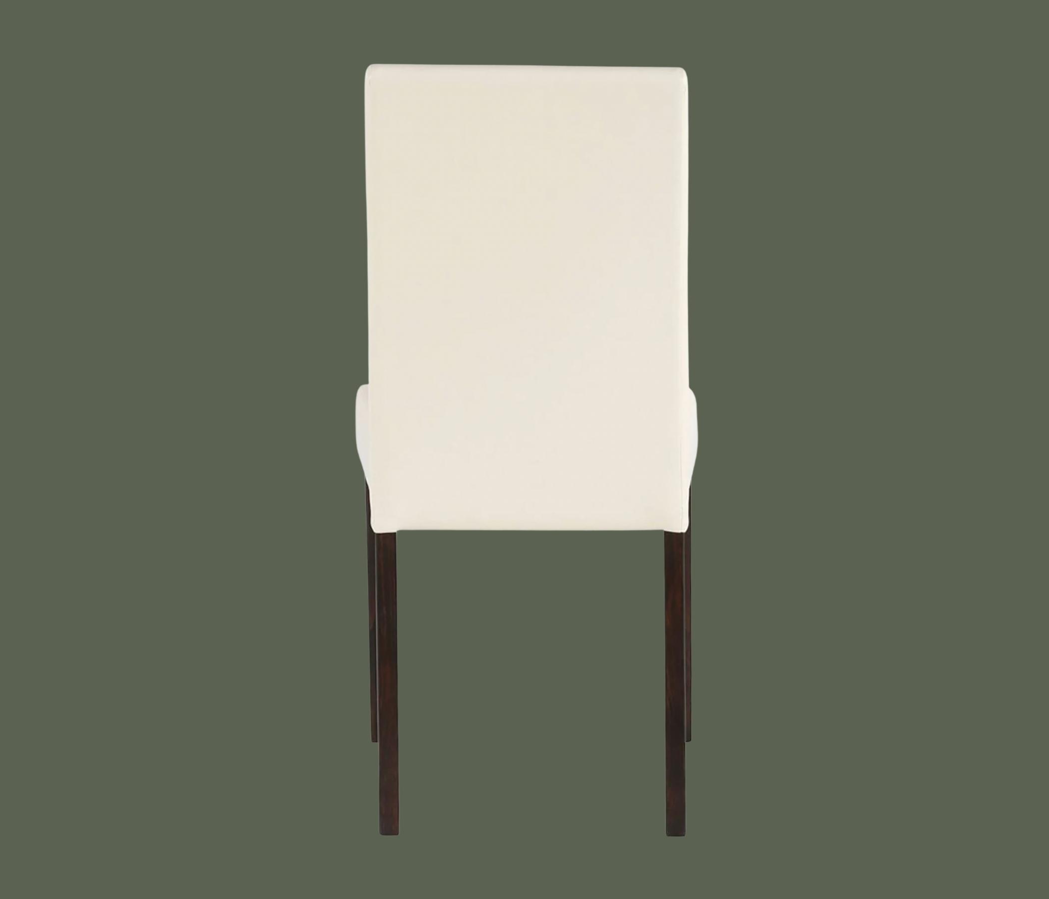 2x Esszimmerstuhl Kunstleder Creme 