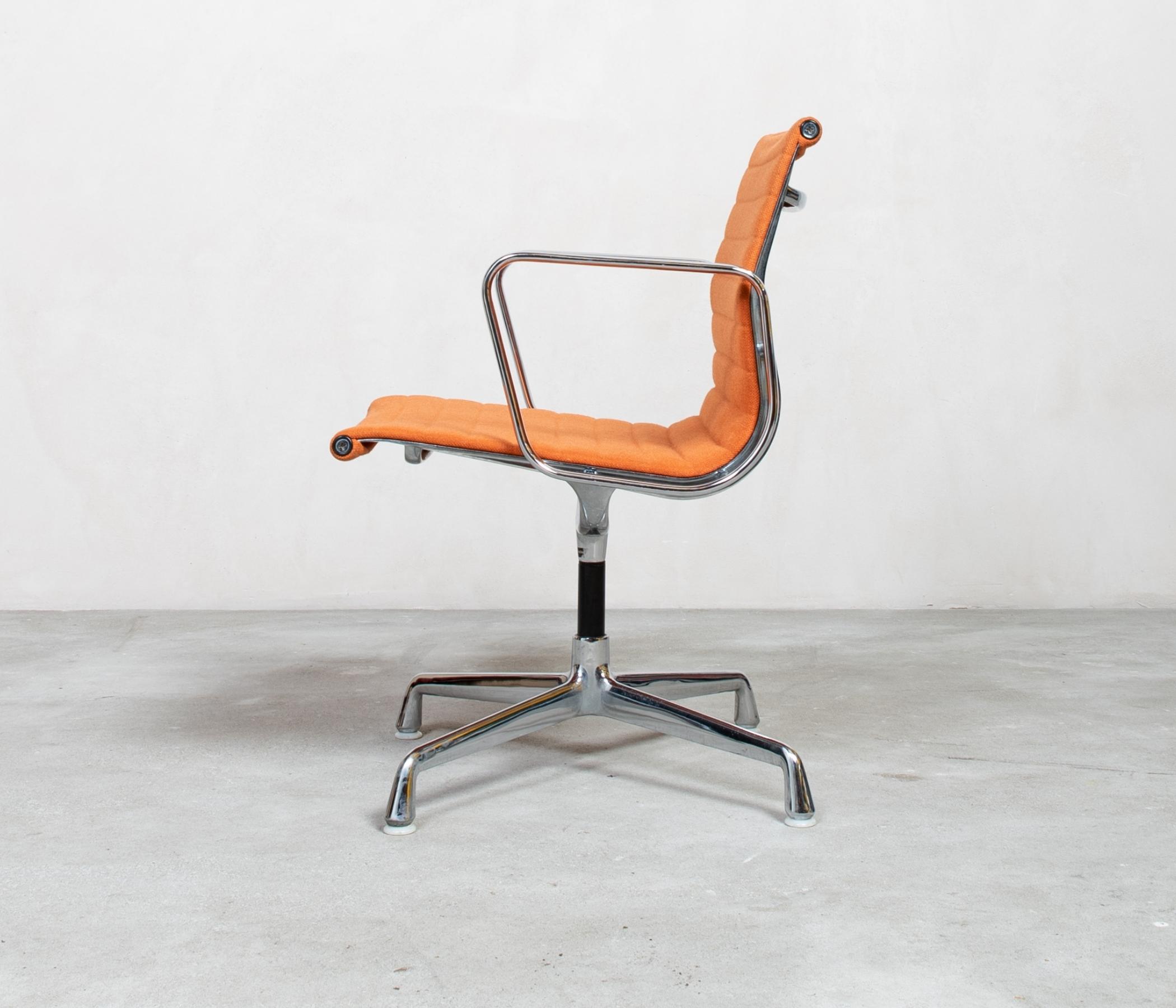 Vitra Eames EA108 Aluminum Chair Orange 