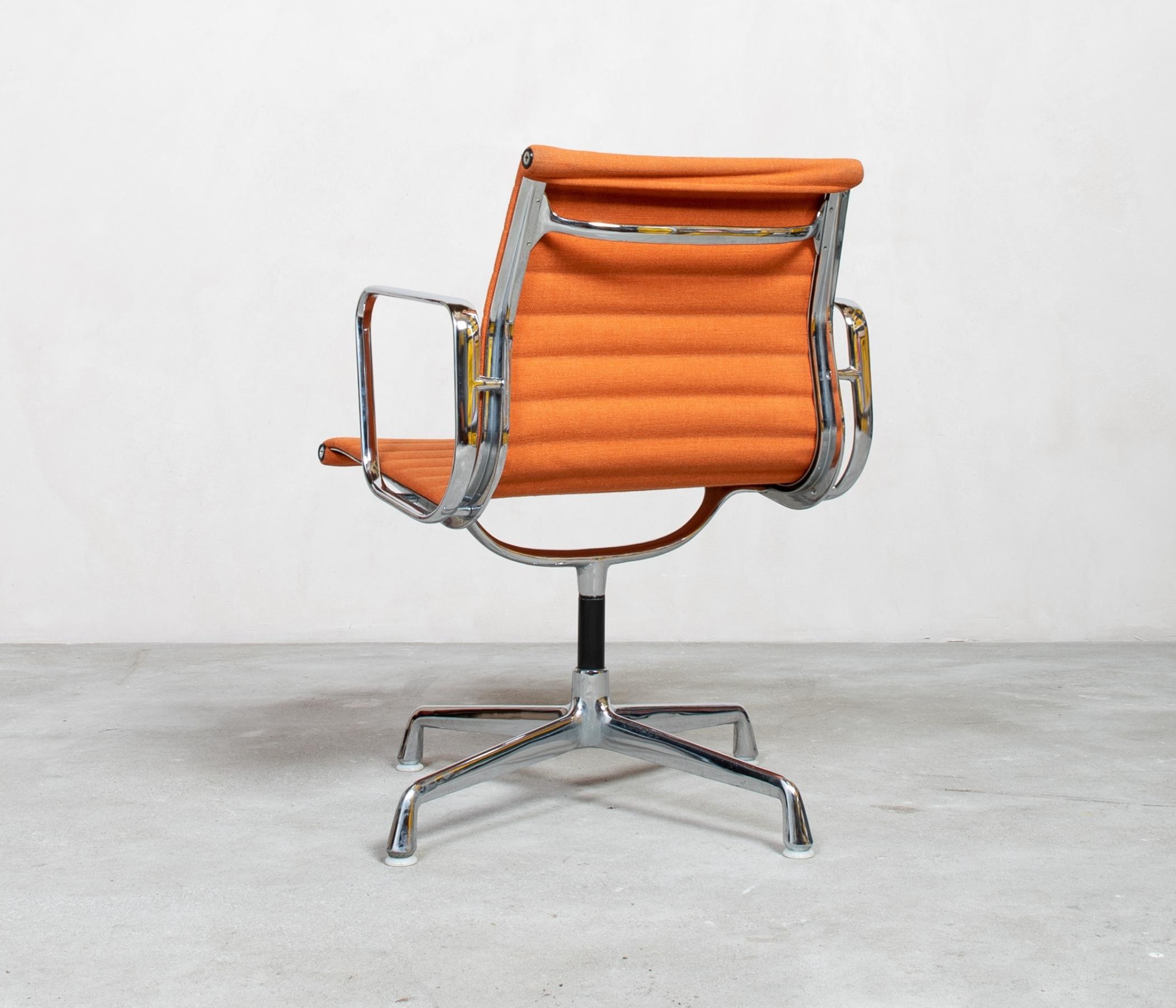 Vitra Eames EA108 Aluminum Chair Orange 