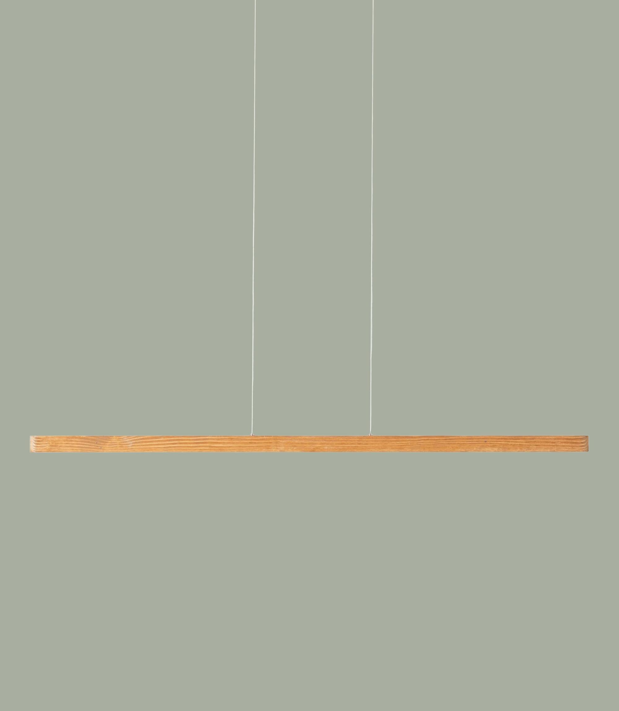 Minimalistische LED Pendelleuchte Holz