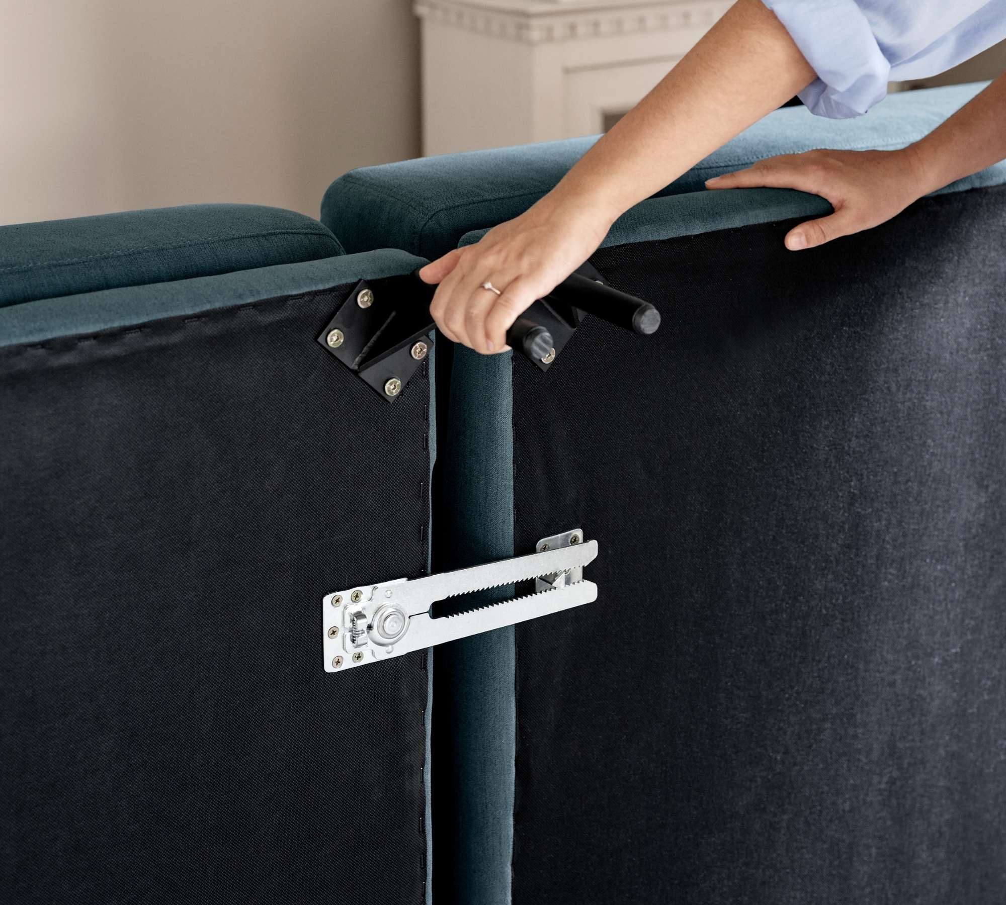 Ellis Sofa mit Récamiere links Beige