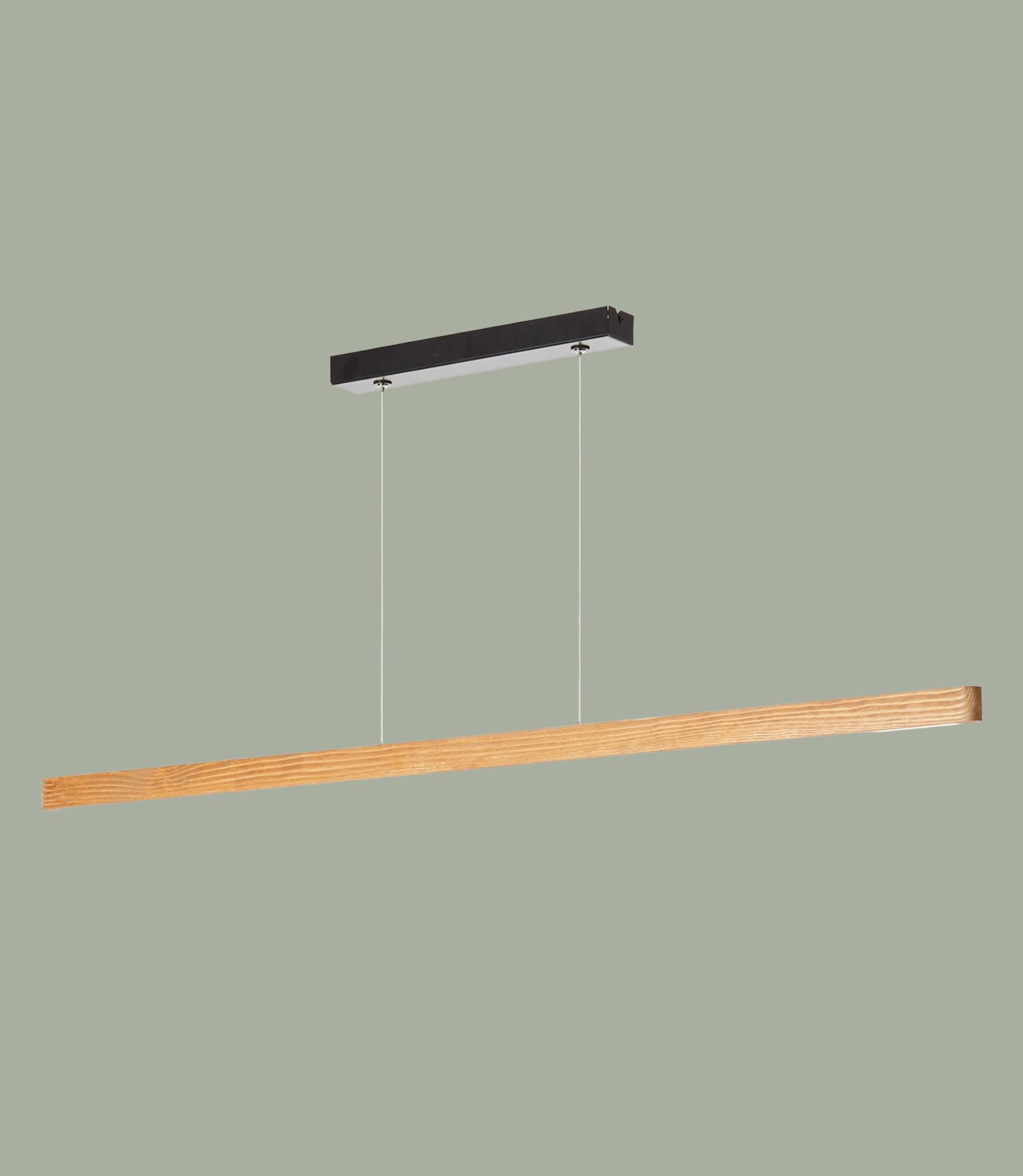 Minimalistische LED Pendelleuchte Holz