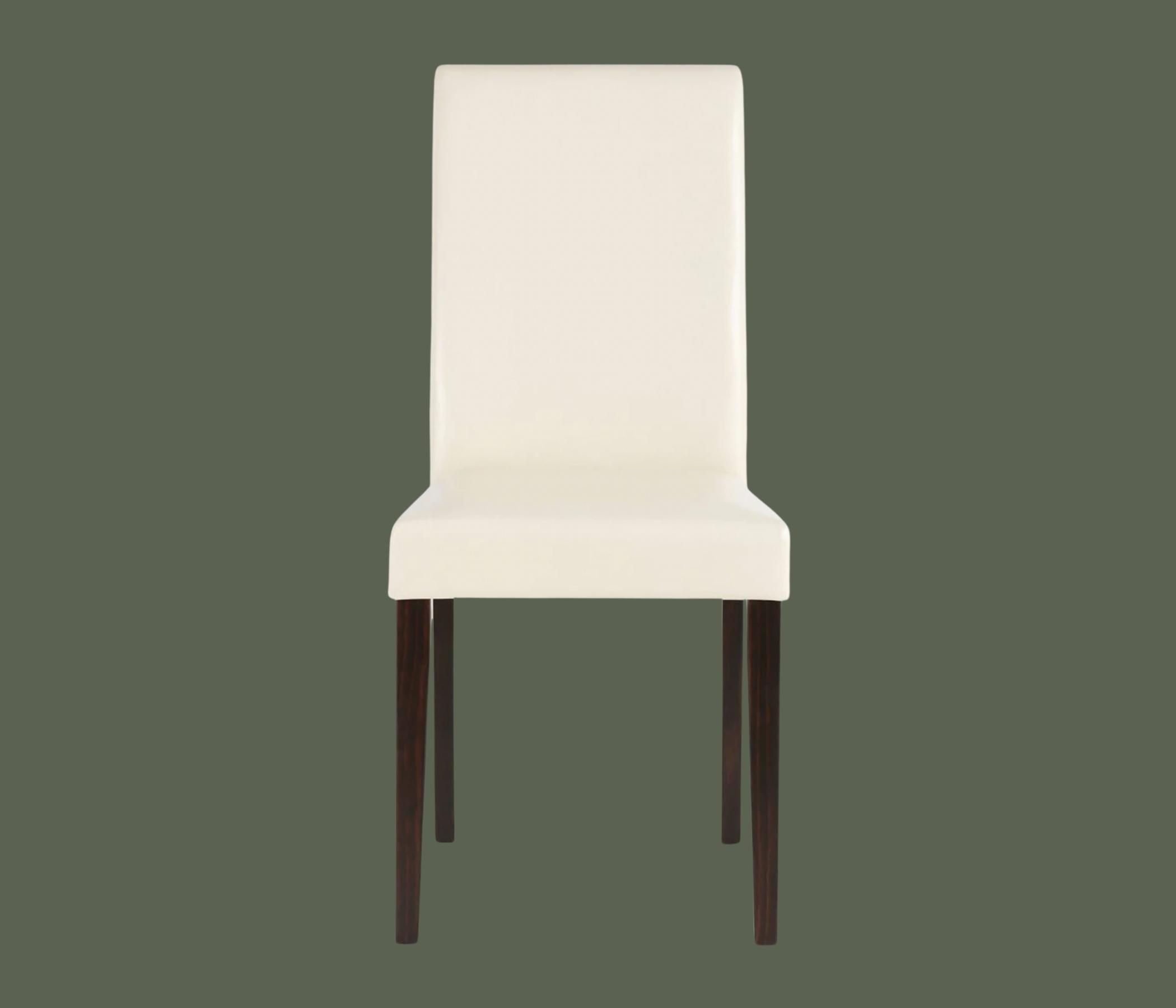 2x Esszimmerstuhl Kunstleder Creme 