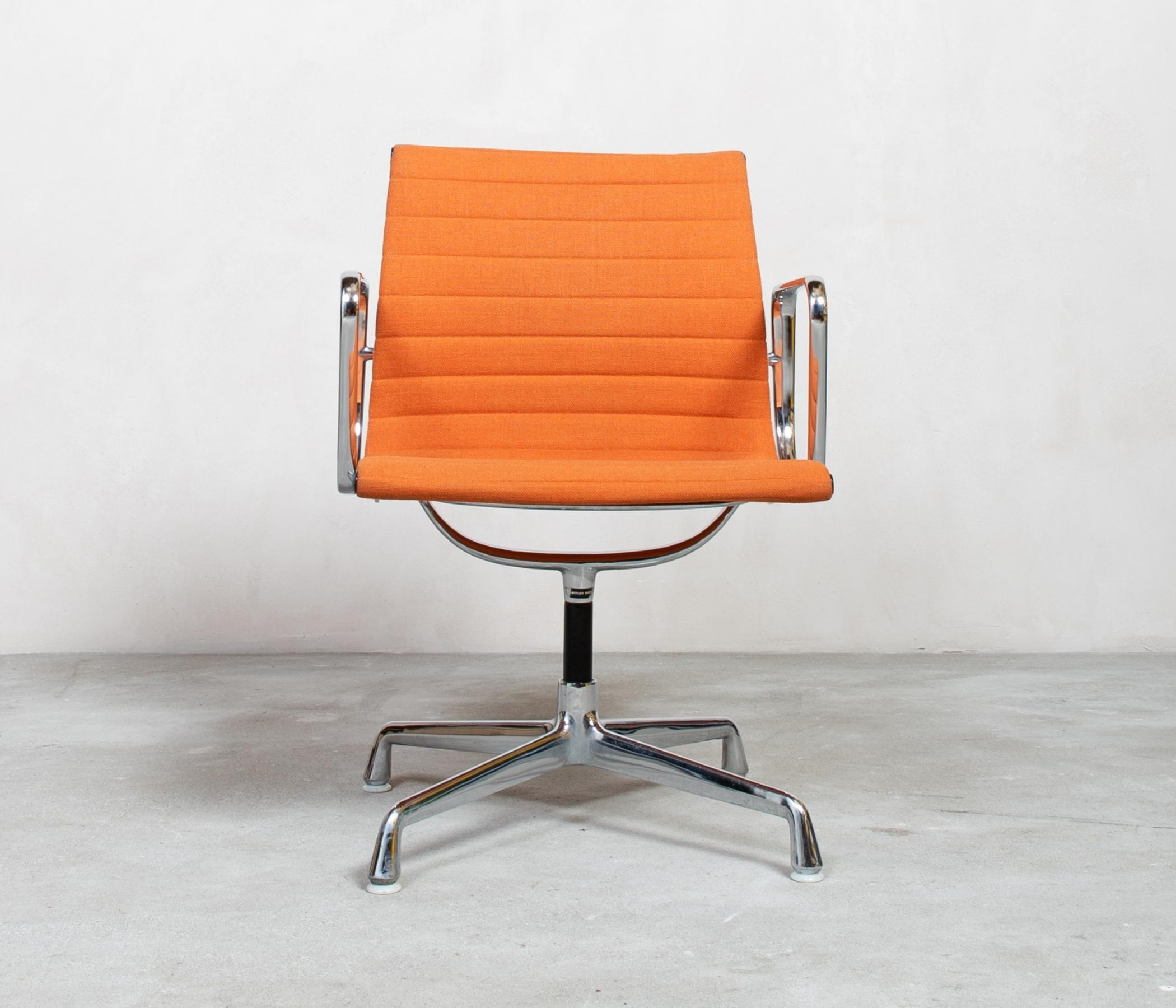 Vitra Eames EA108 Aluminum Chair Orange 