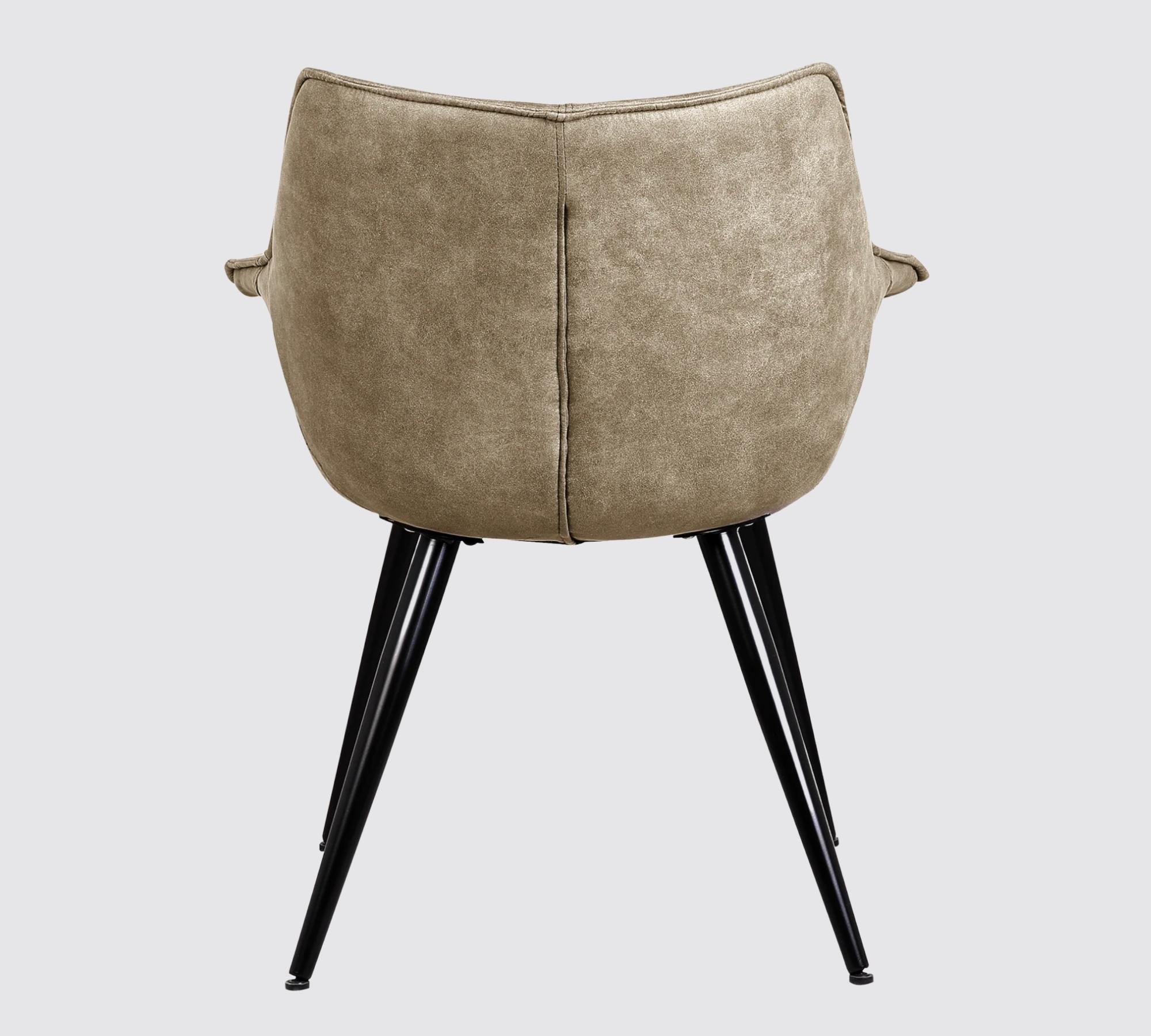 Armlehnstuhl Mikrofaser Used Optik Beige