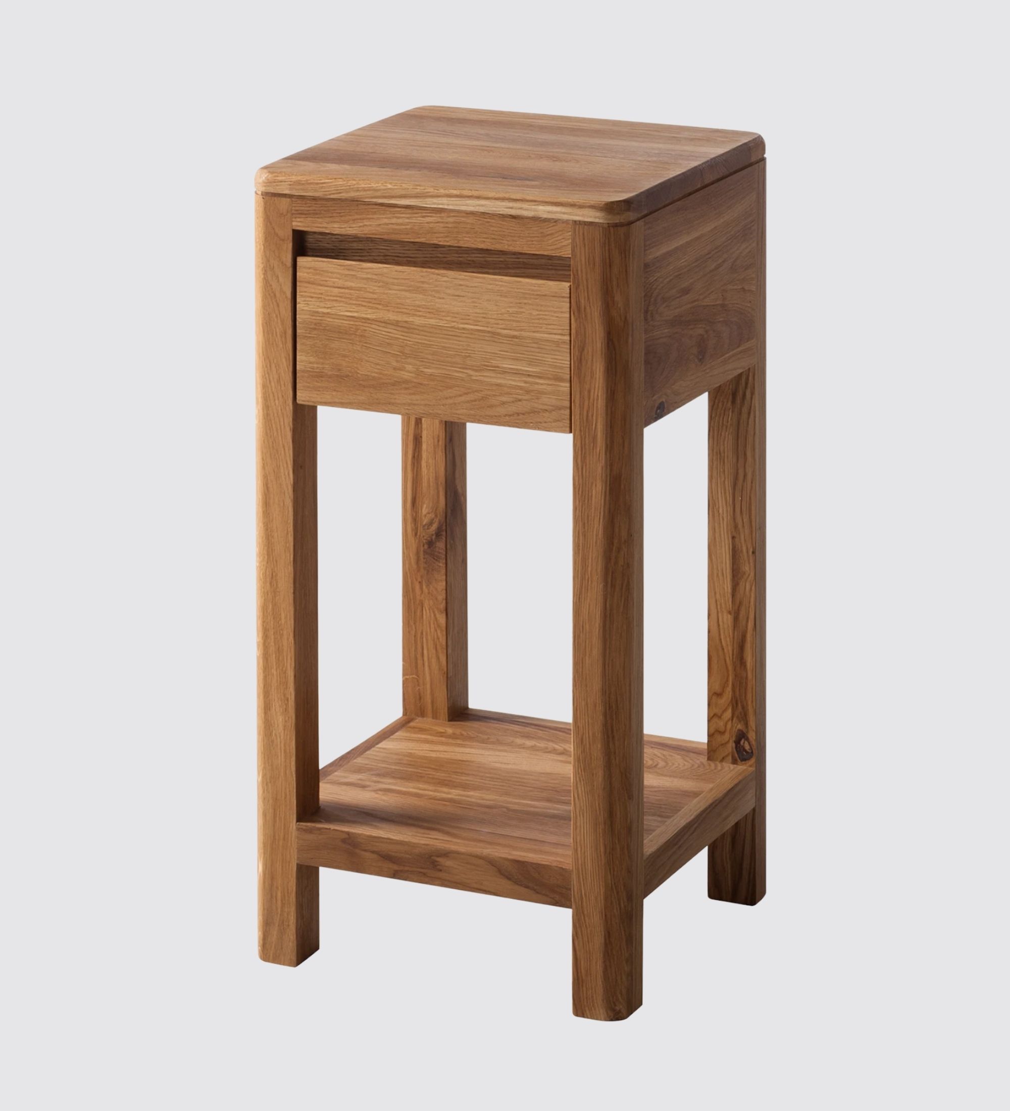 Beistelltisch Anamur I Eiche massiv Eiche Höhe: 60 cm