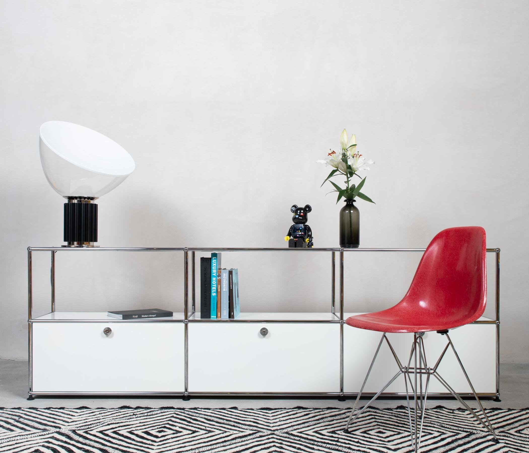 USM Haller Sideboard 3x2 Fächer offen Rubinrot