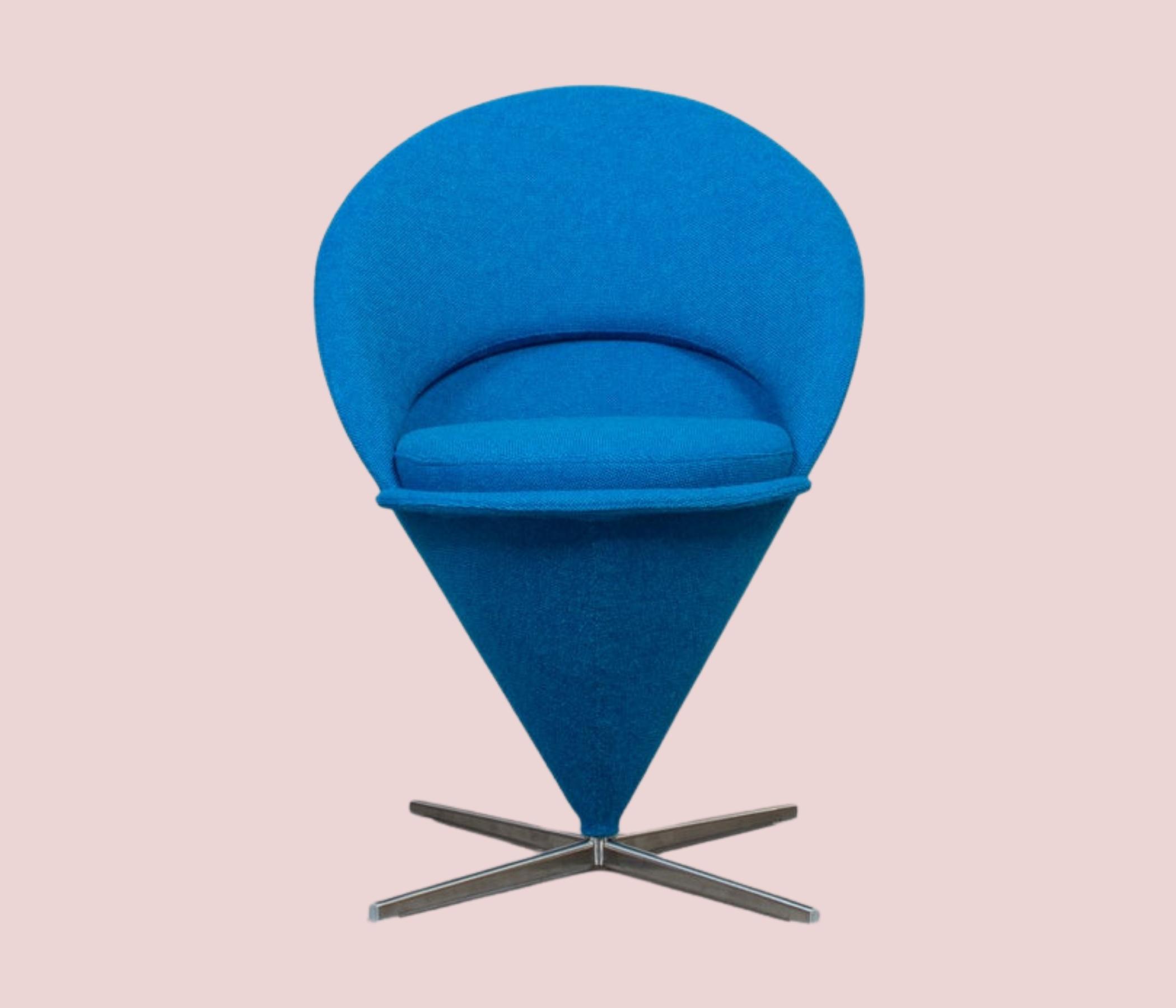 Cone Stuhl von Verner Panton Blau